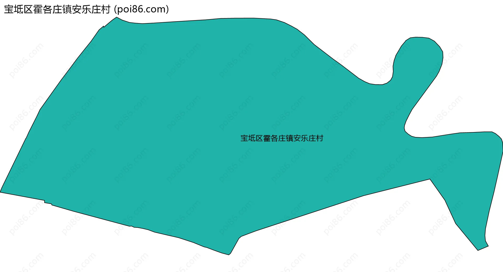 宝坻区霍各庄镇安乐庄村边界地图