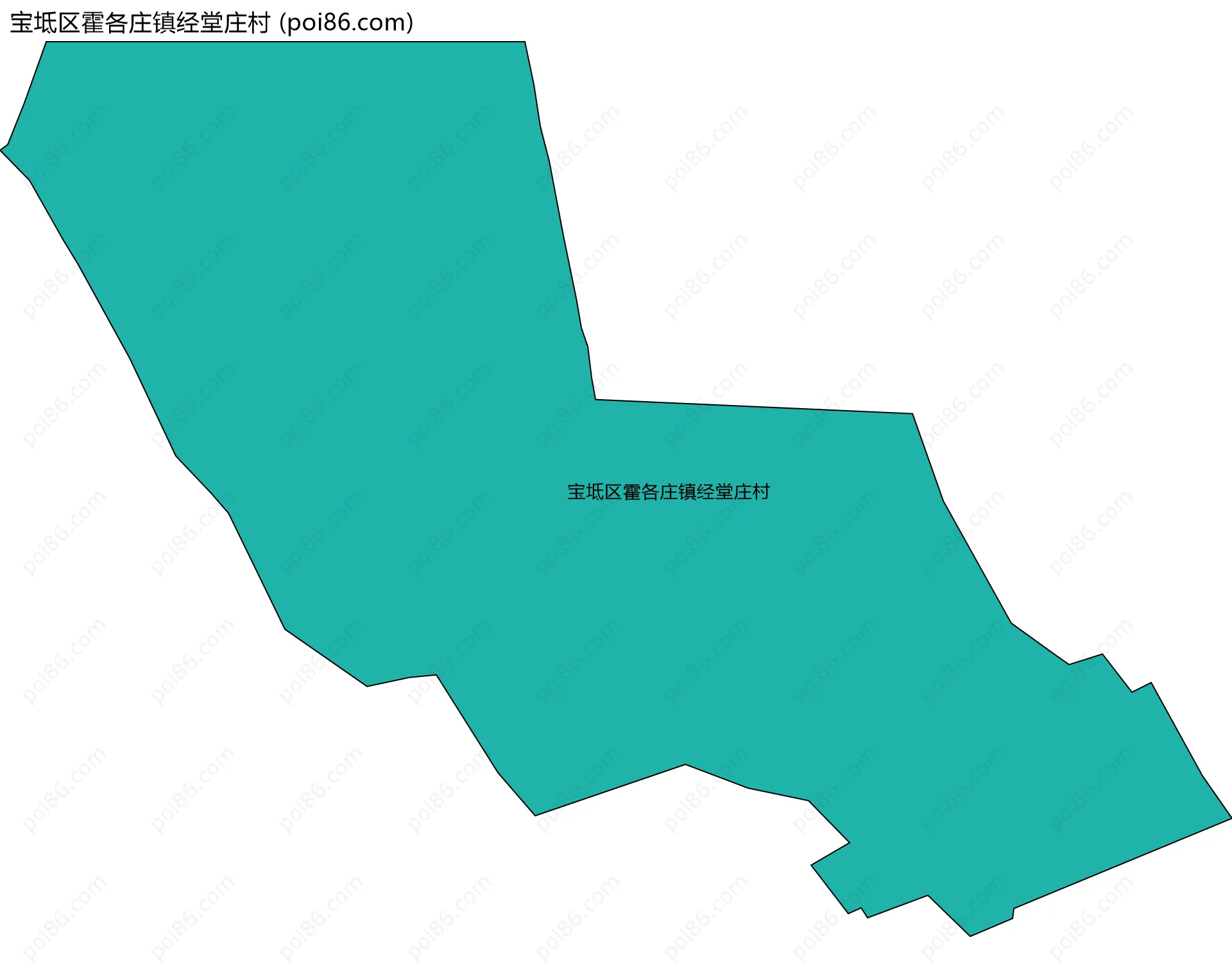 宝坻区霍各庄镇经堂庄村边界地图