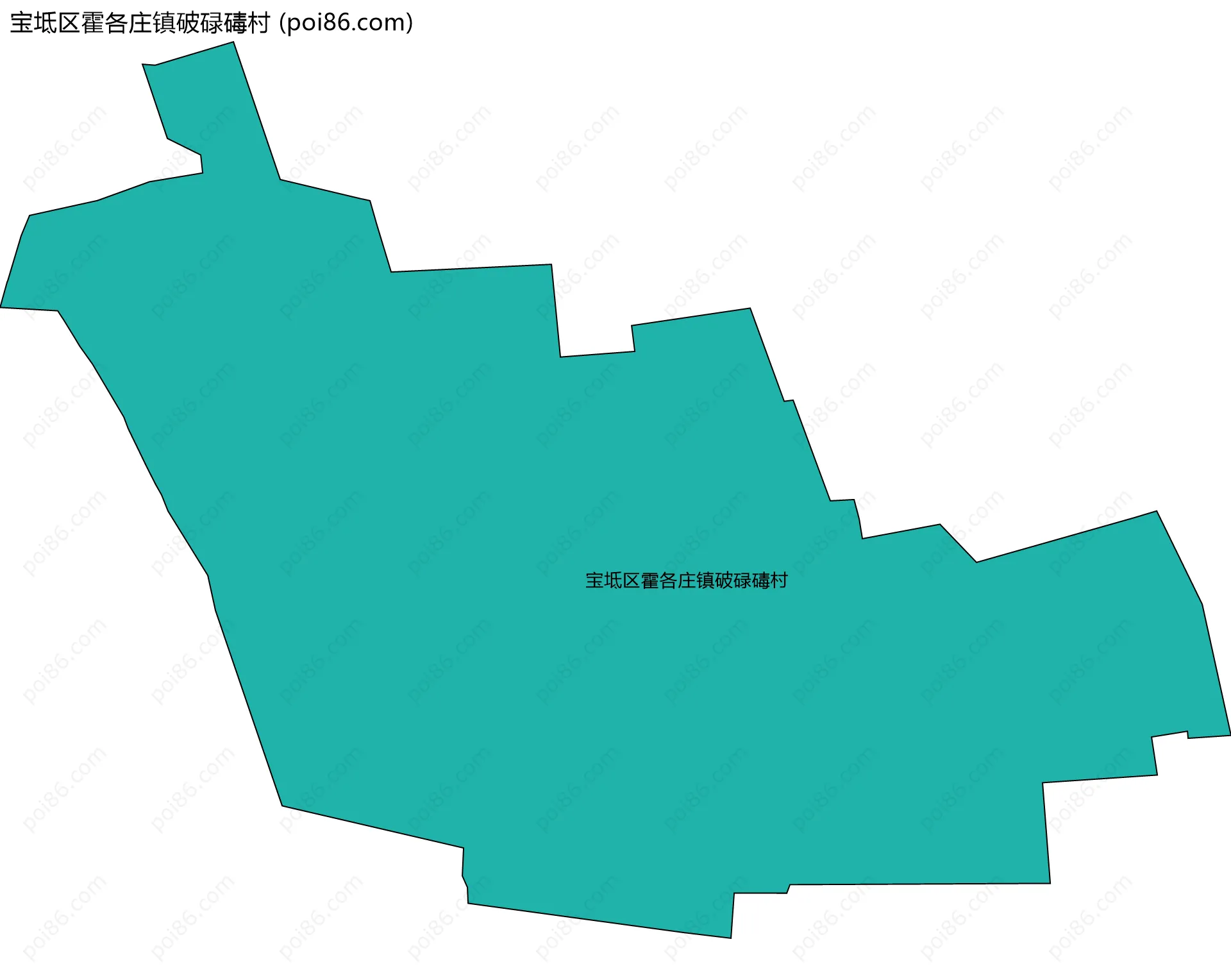 宝坻区霍各庄镇破碌碡村边界地图