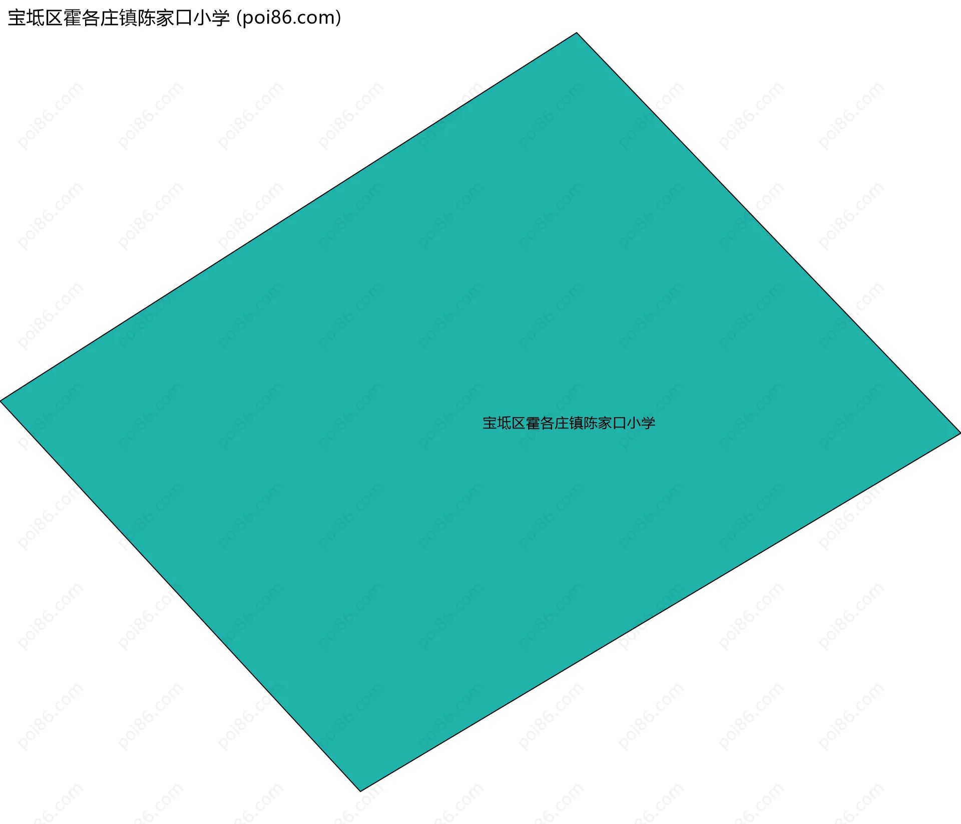 宝坻区霍各庄镇陈家口小学边界地图