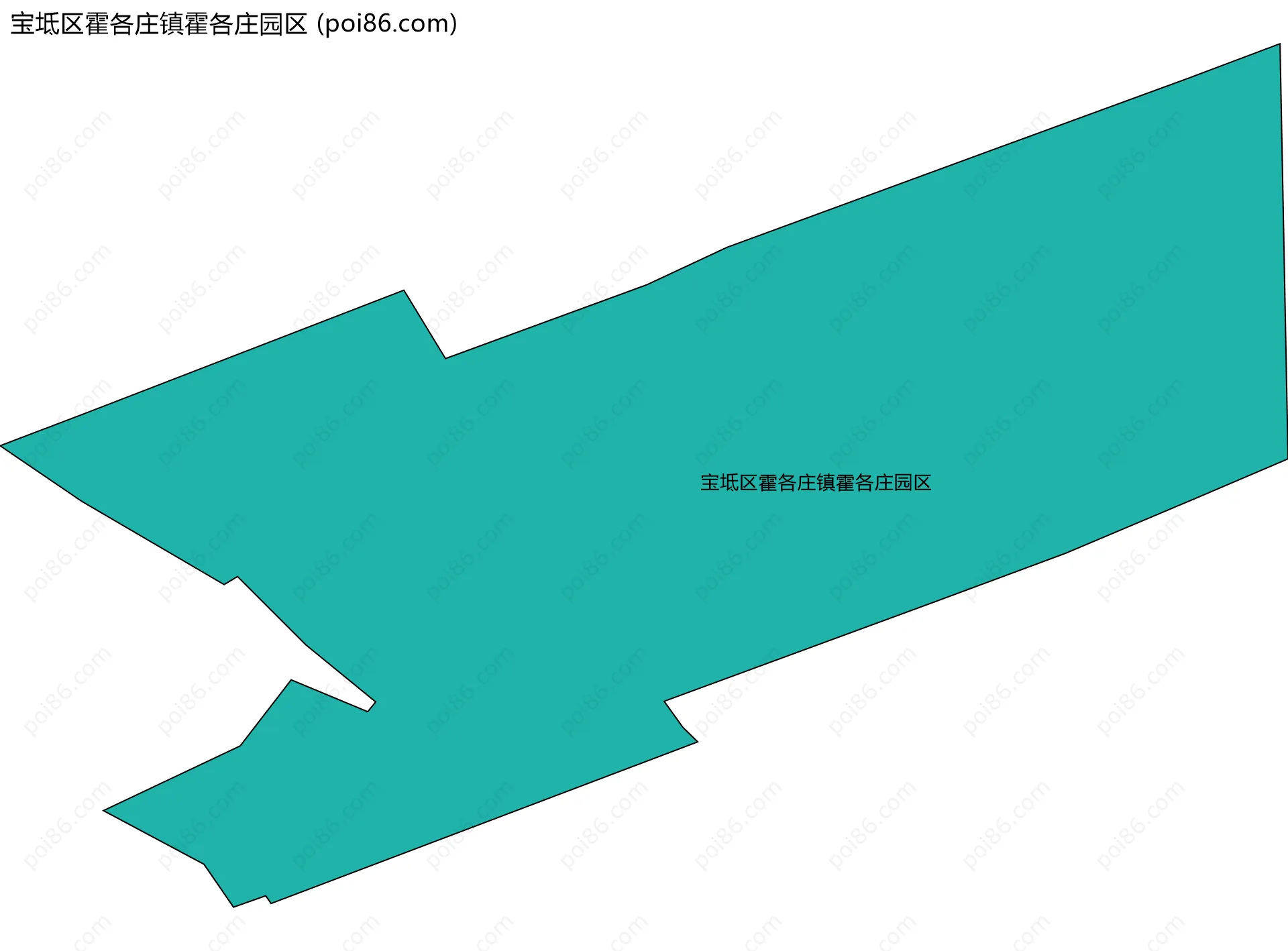 宝坻区霍各庄镇霍各庄园区边界地图