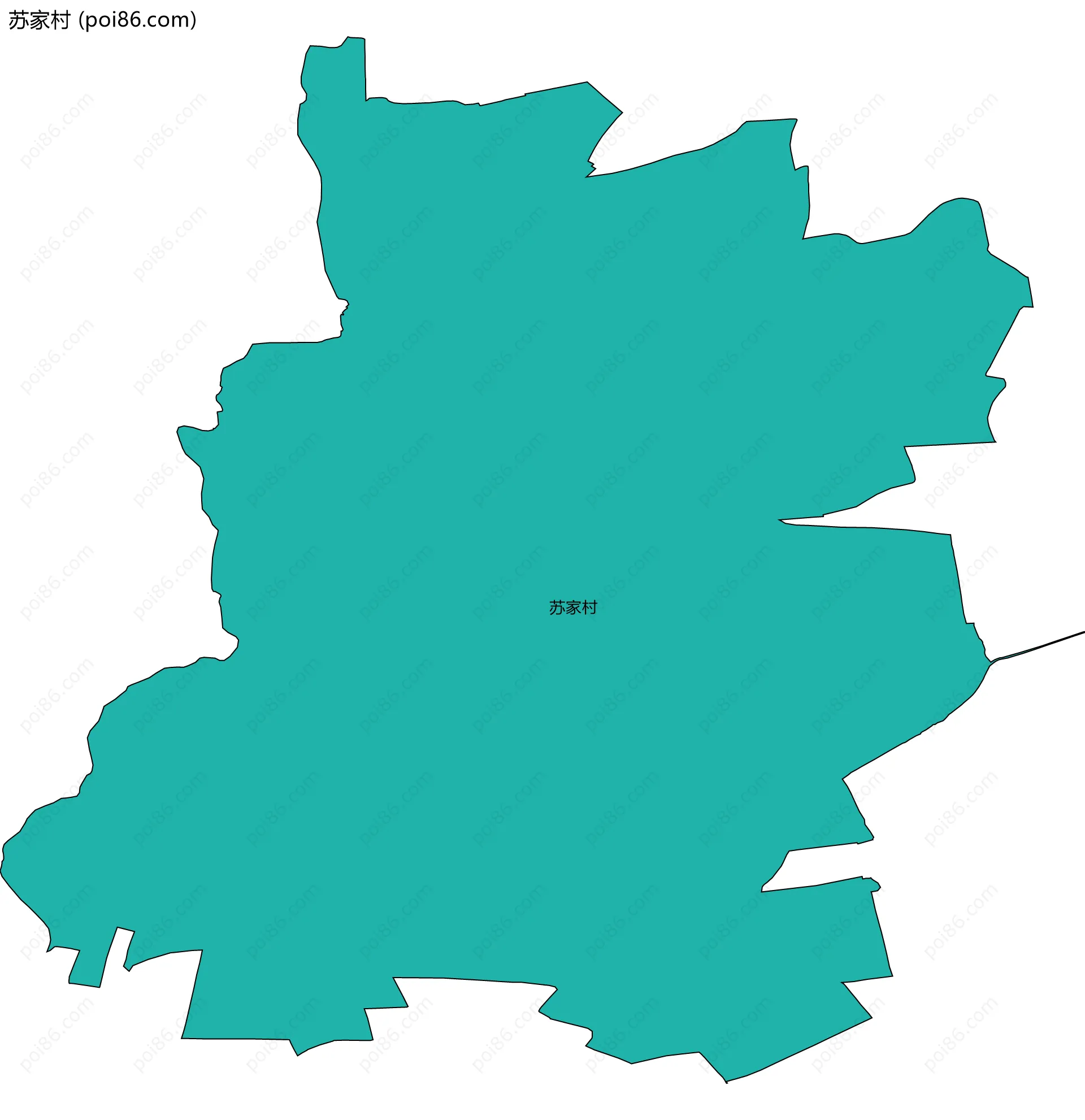 苏家村边界地图