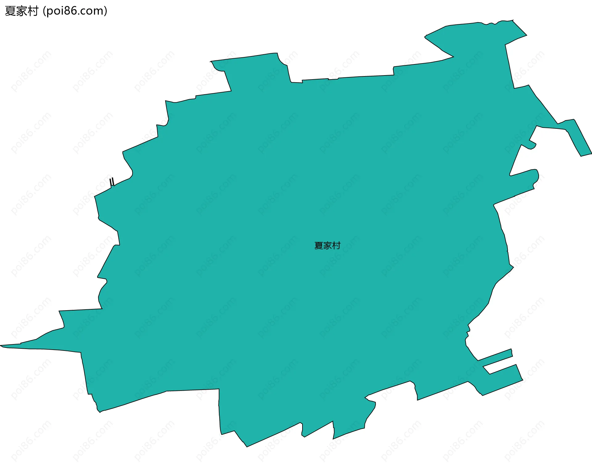 夏家村边界地图