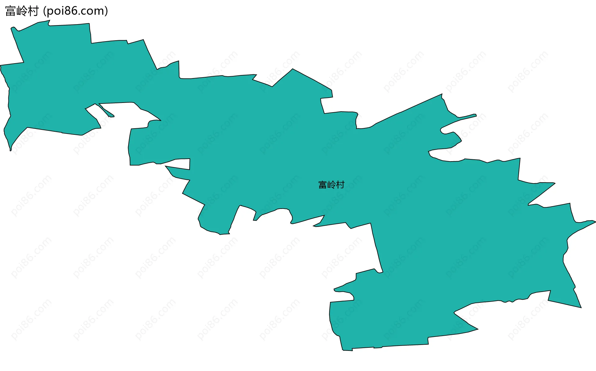 富岭村边界地图