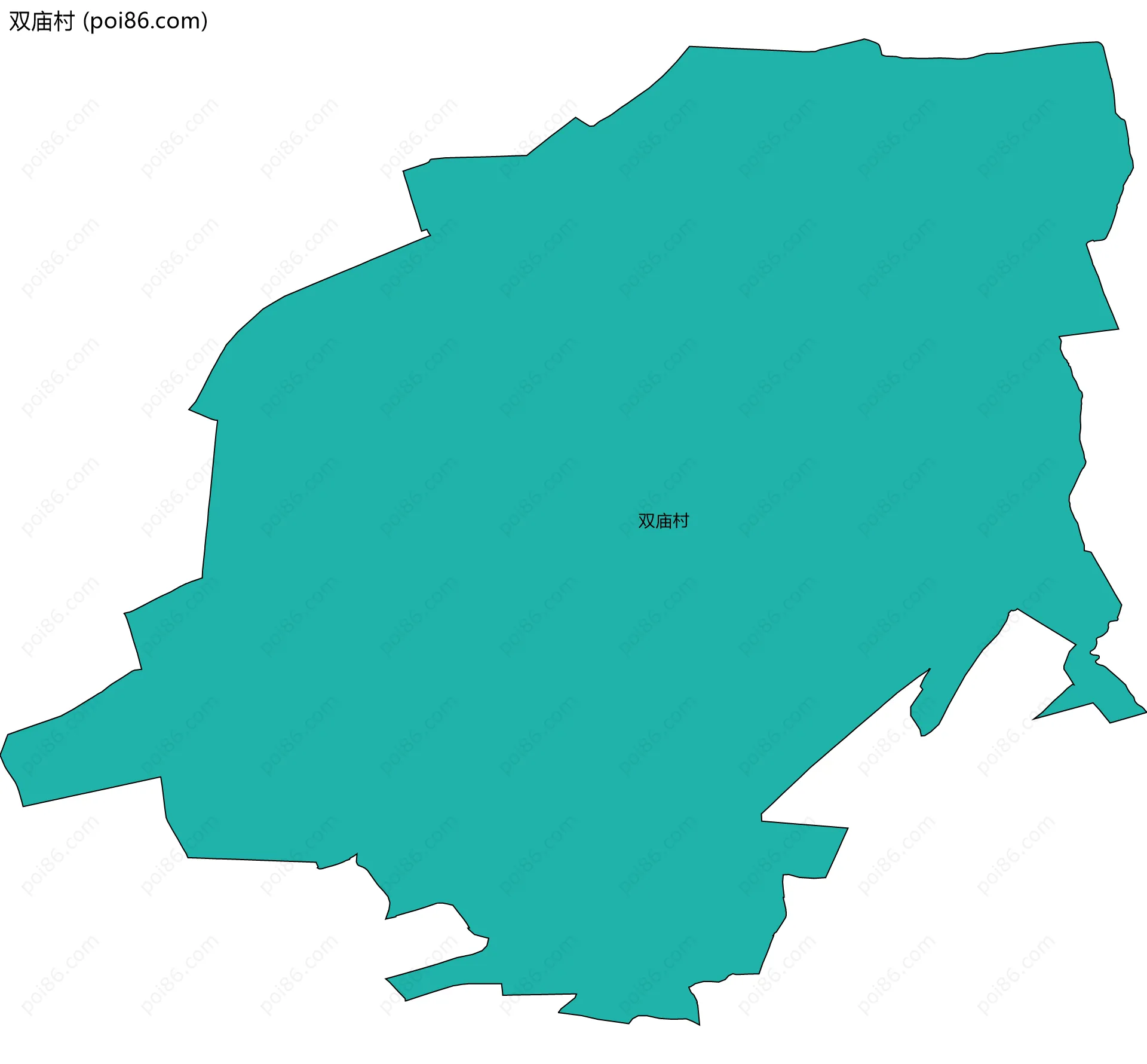 双庙村边界地图