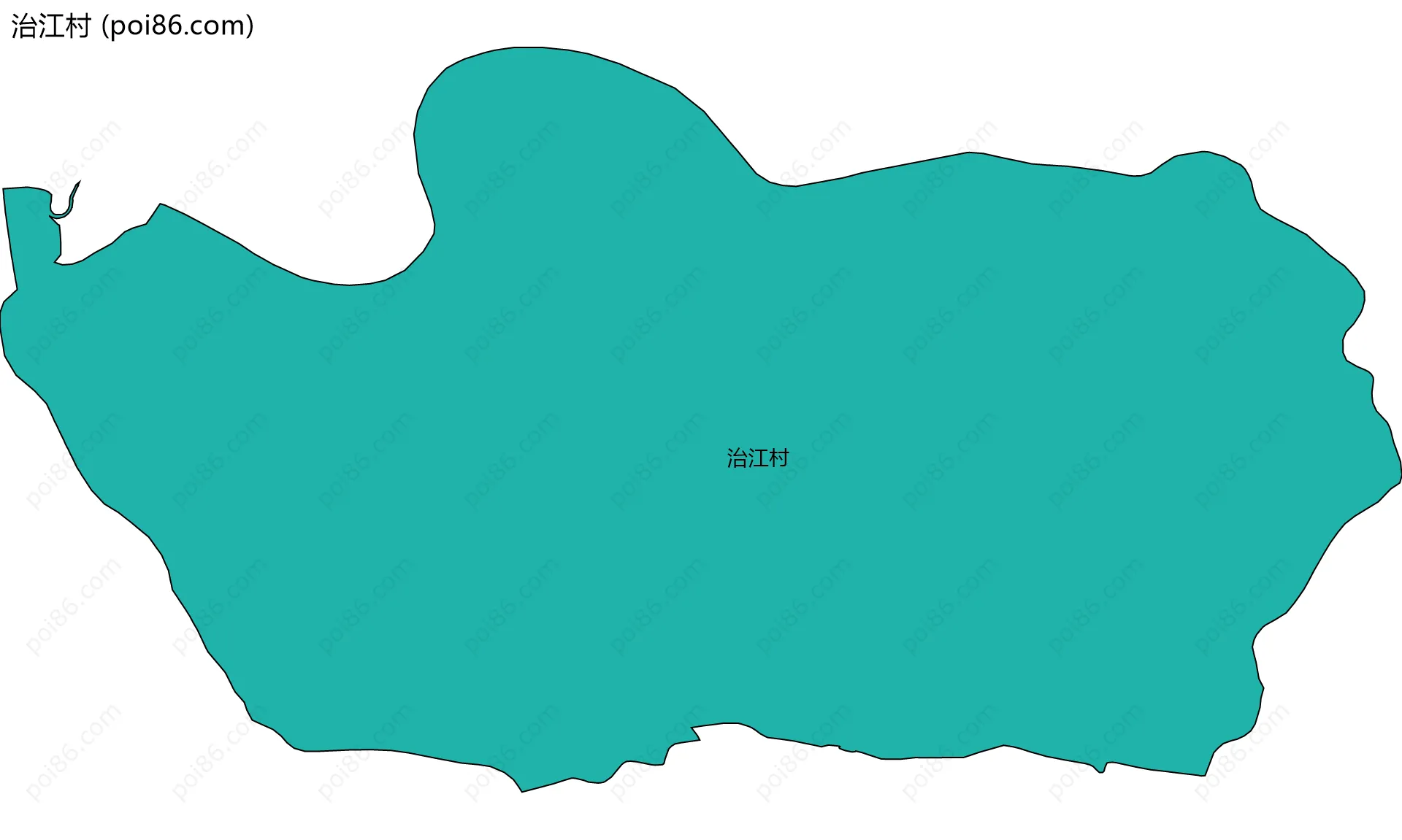 治江村边界地图