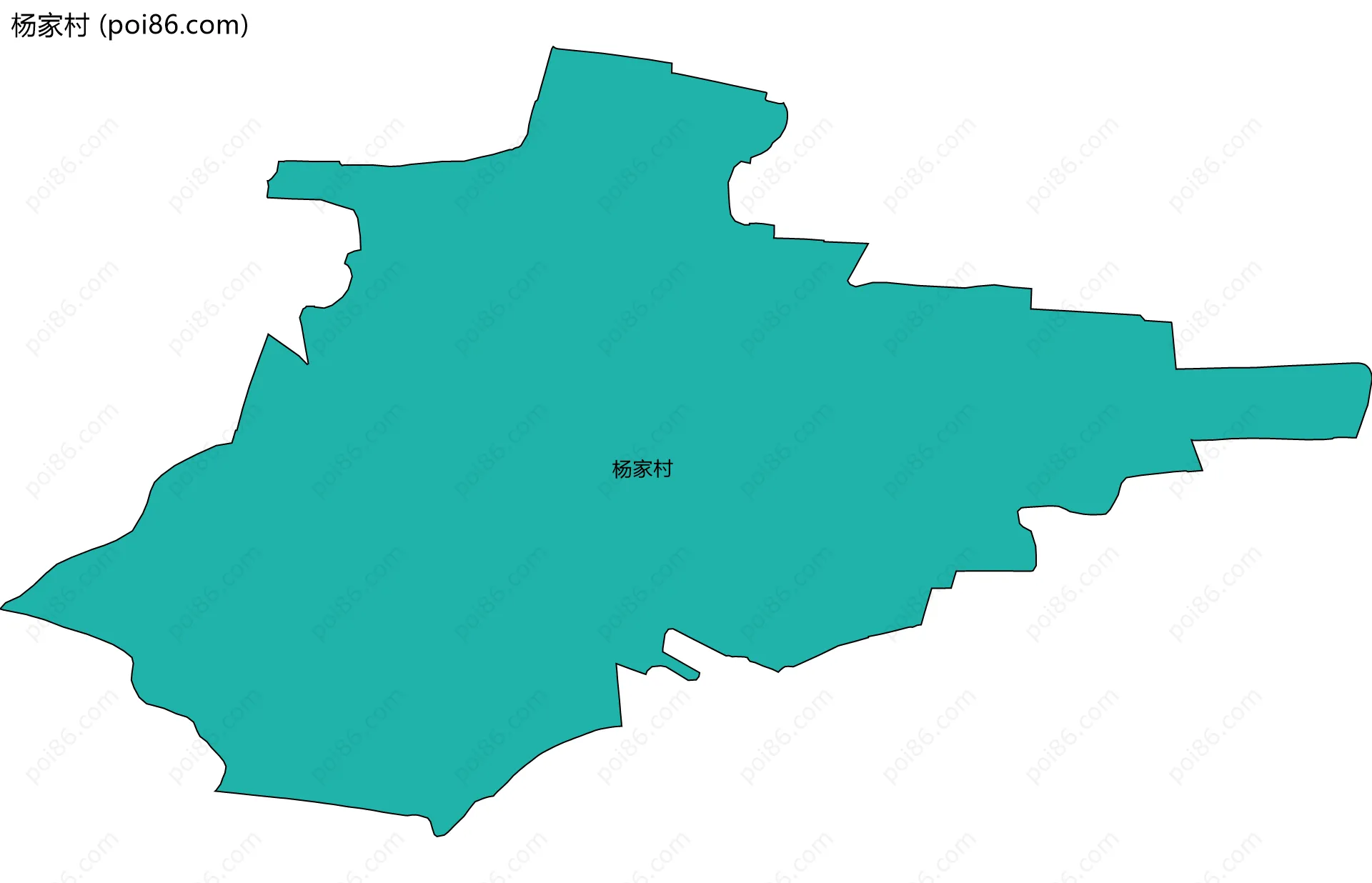 杨家村边界地图