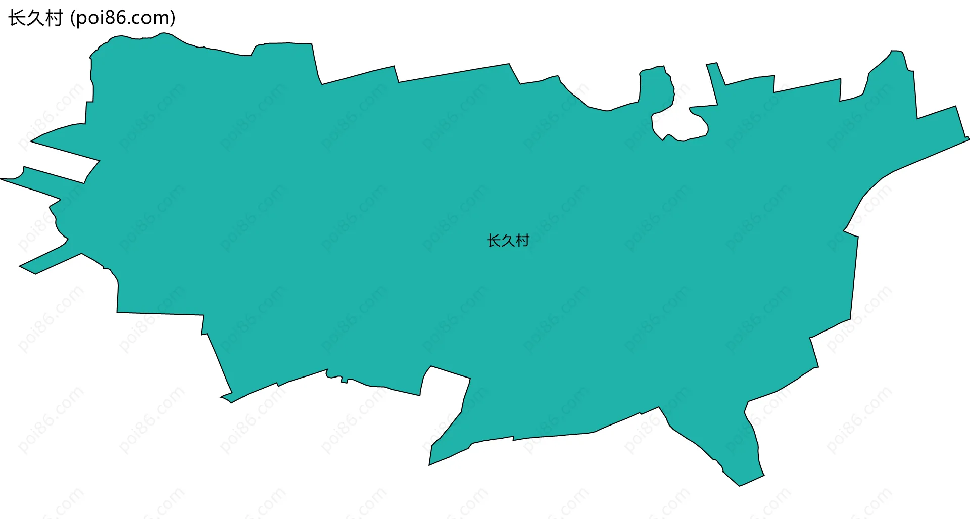 长久村边界地图