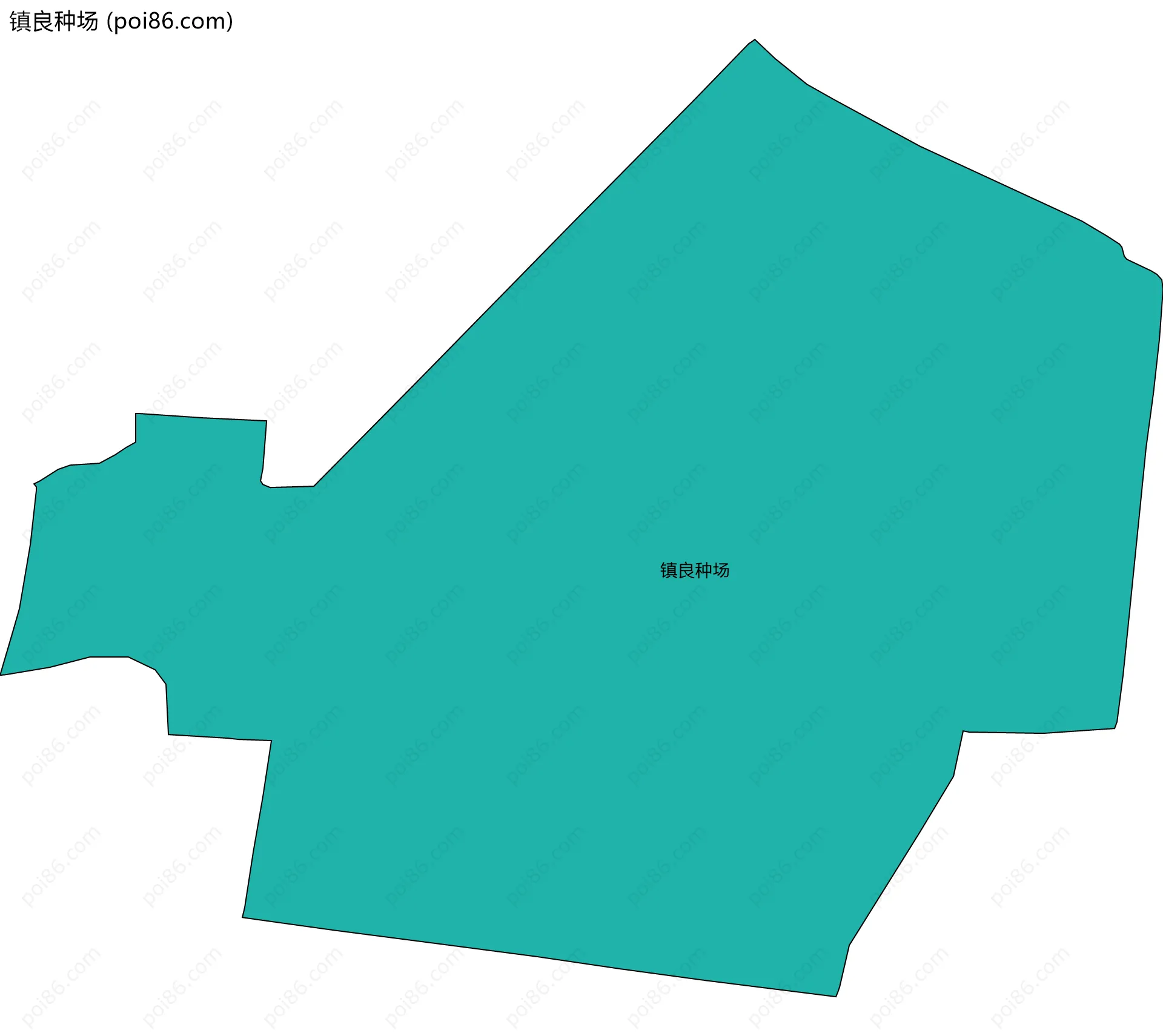 镇良种场边界地图
