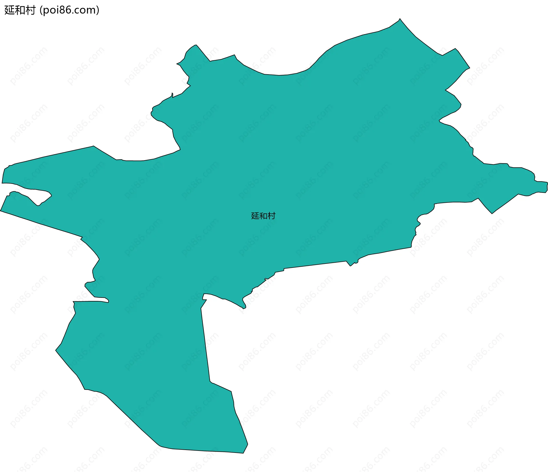 延和村边界地图