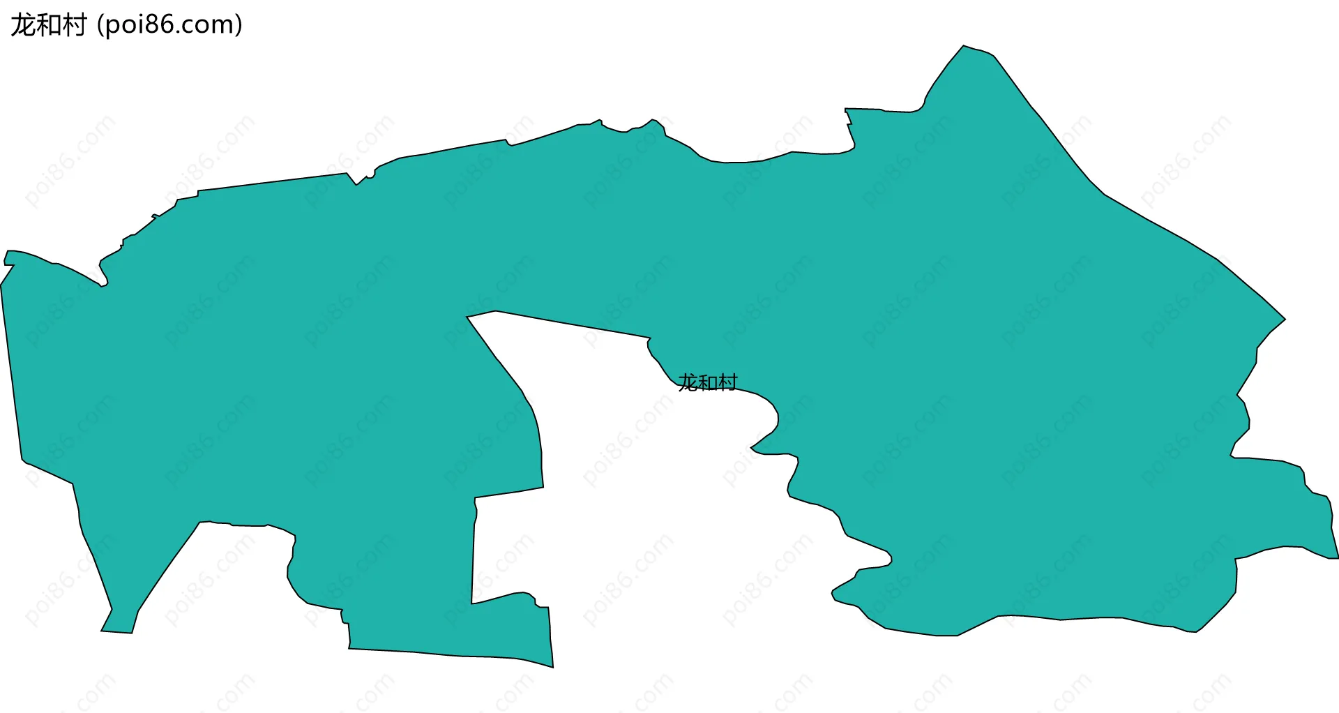 龙和村边界地图