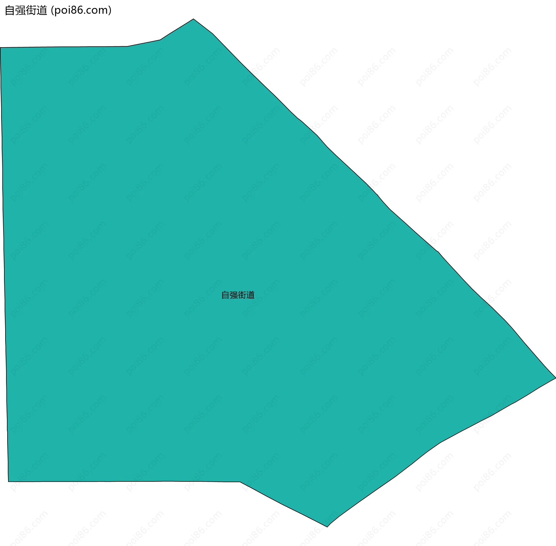 自强街道边界地图