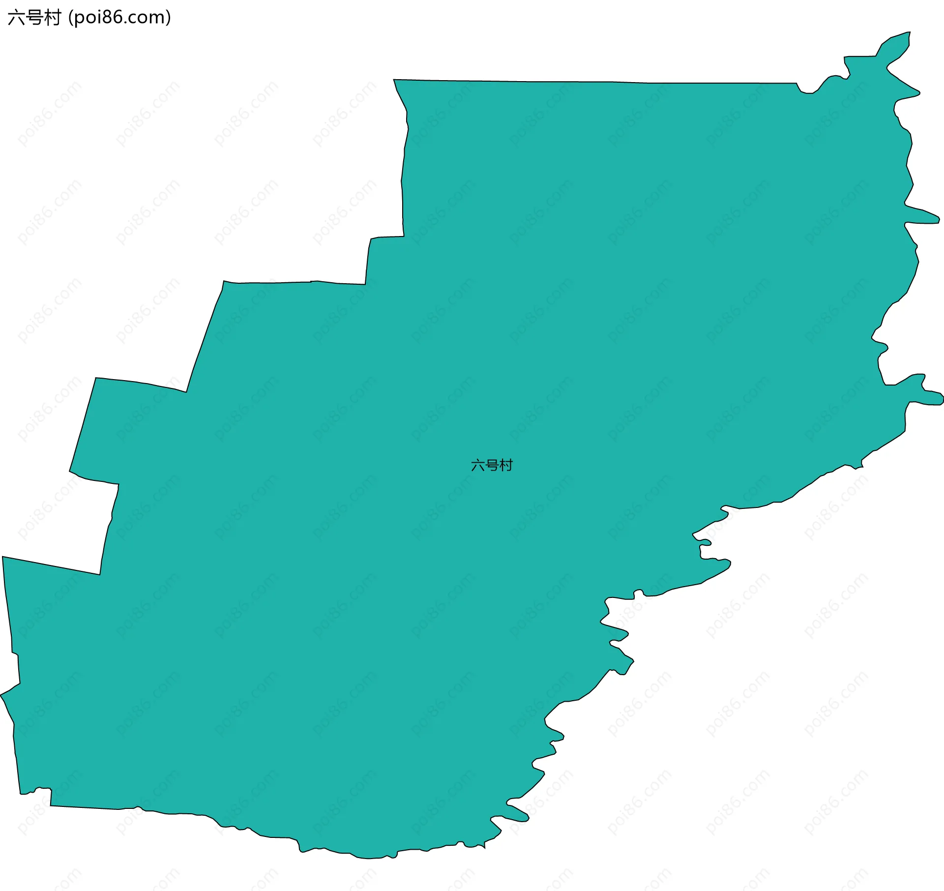 六号村边界地图