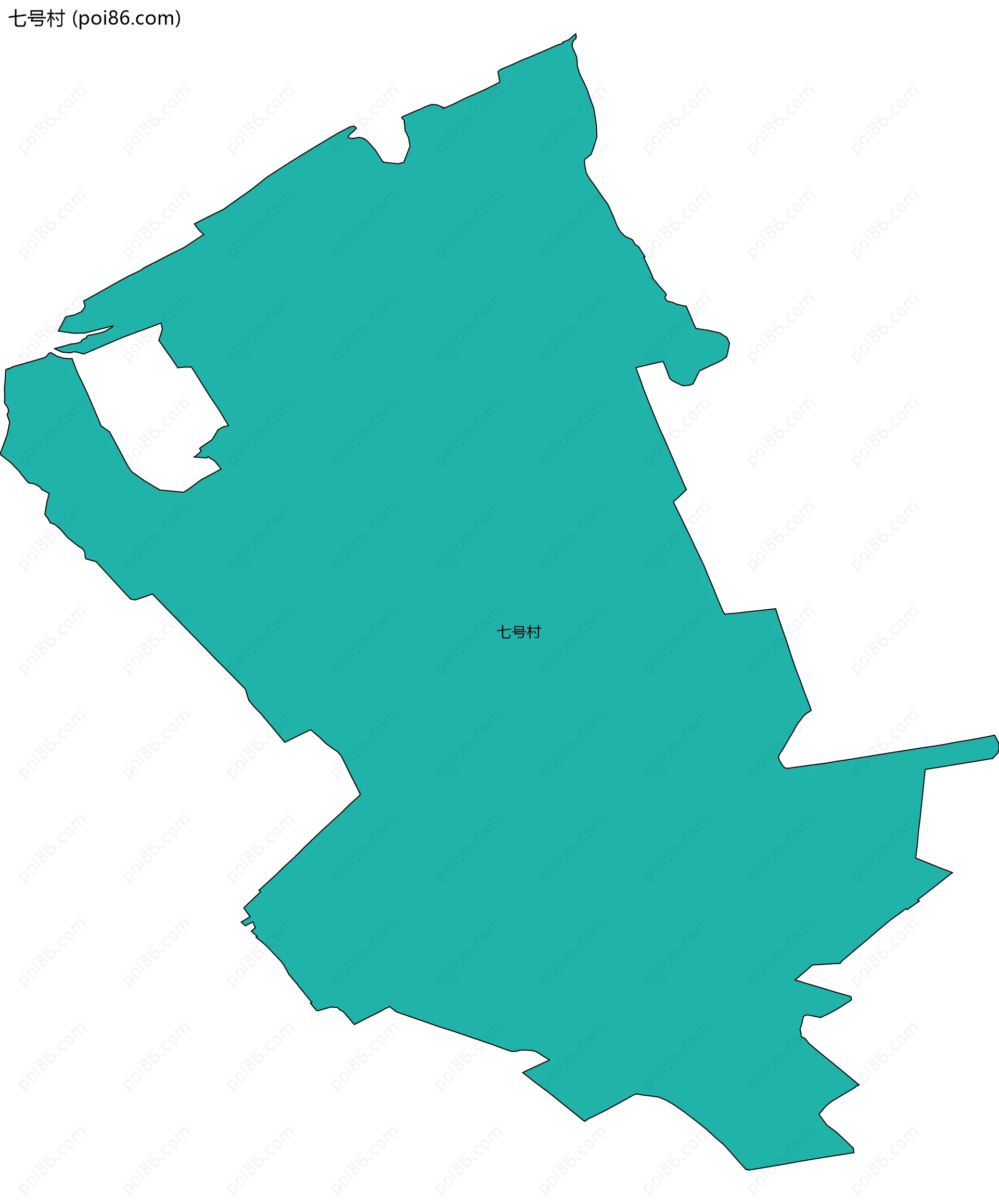七号村边界地图