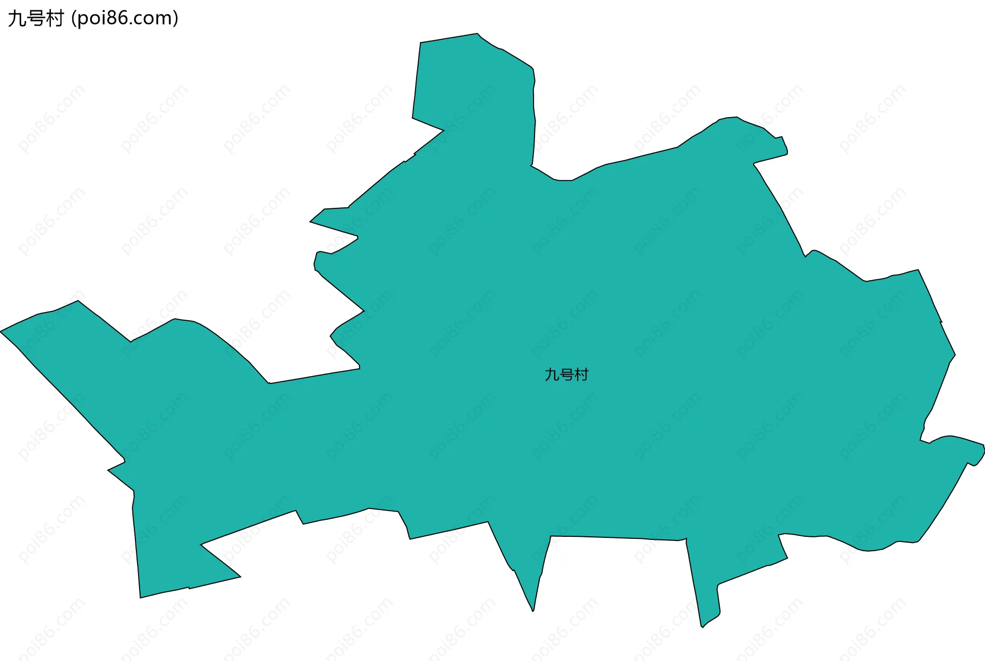 九号村边界地图