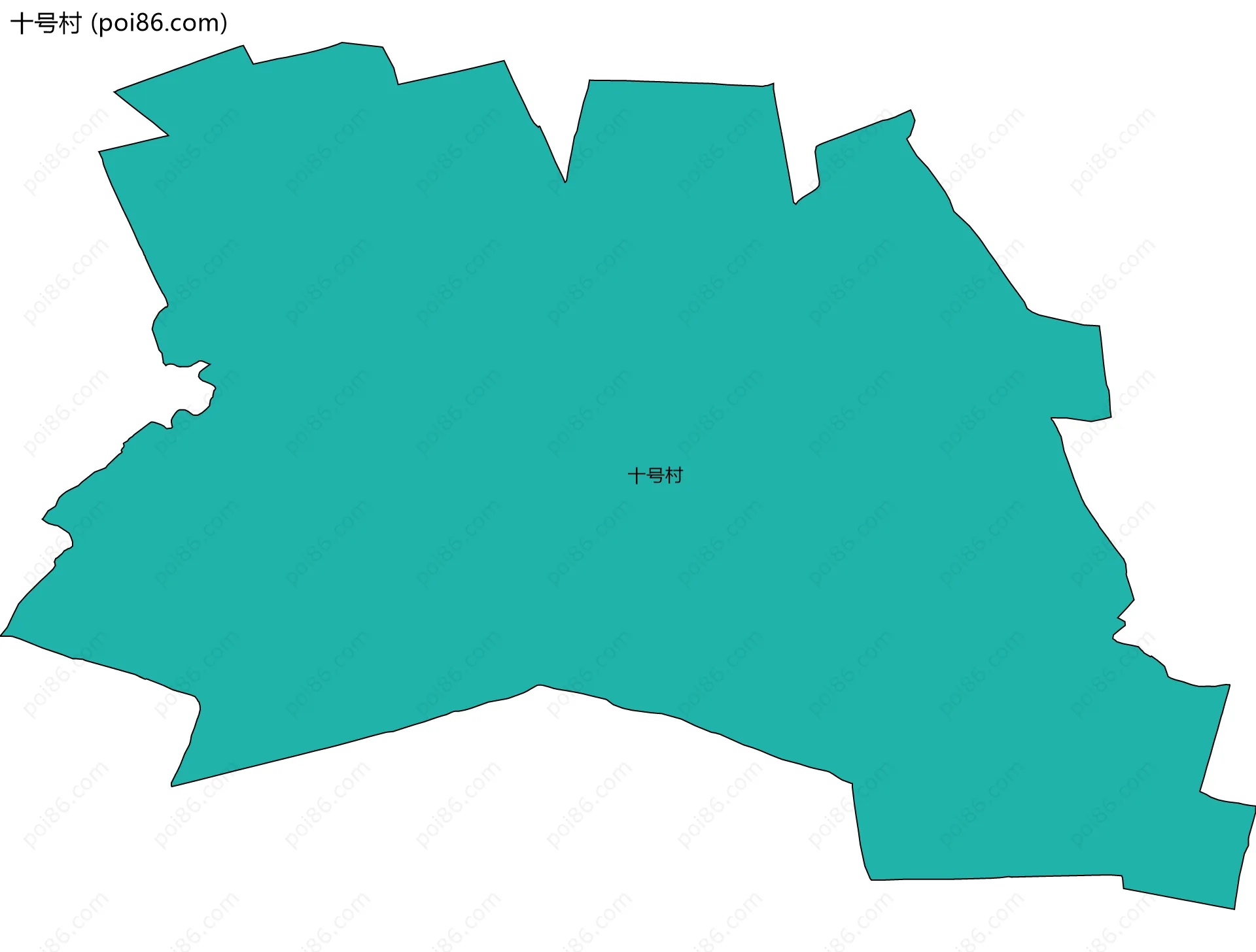 十号村边界地图