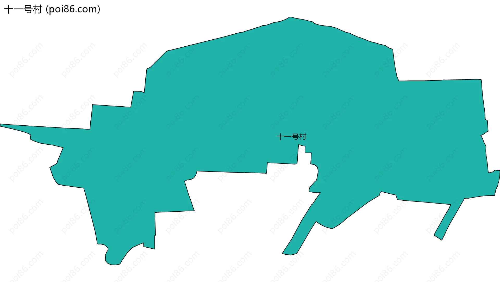 十一号村边界地图