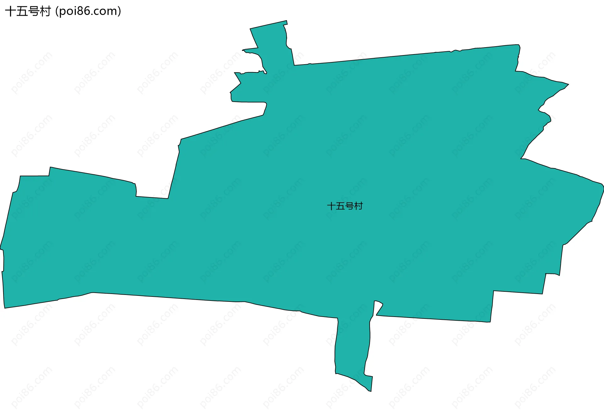 十五号村边界地图