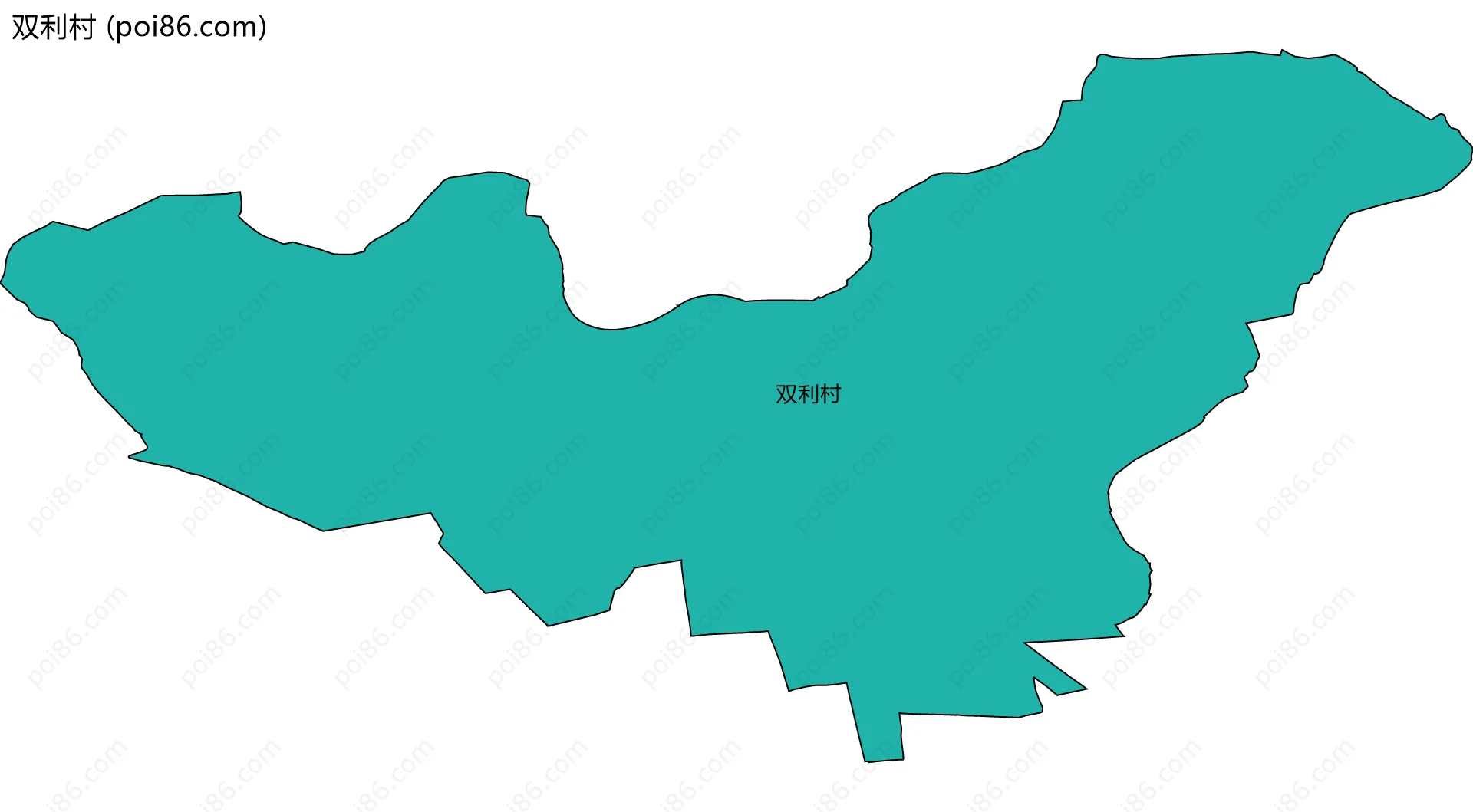 双利村边界地图