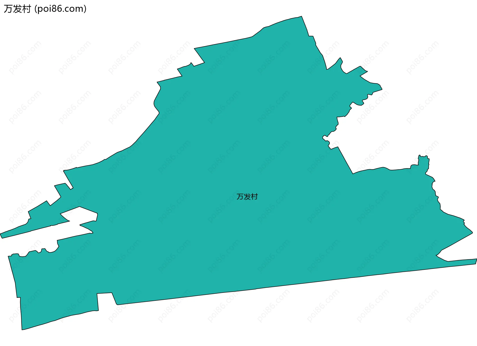 万发村边界地图