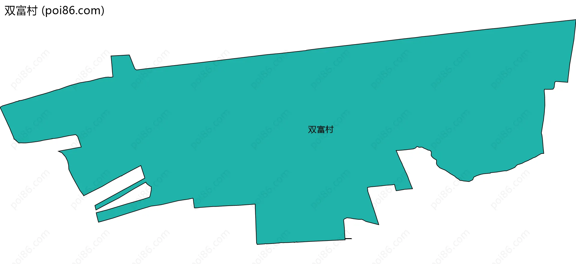 双富村边界地图