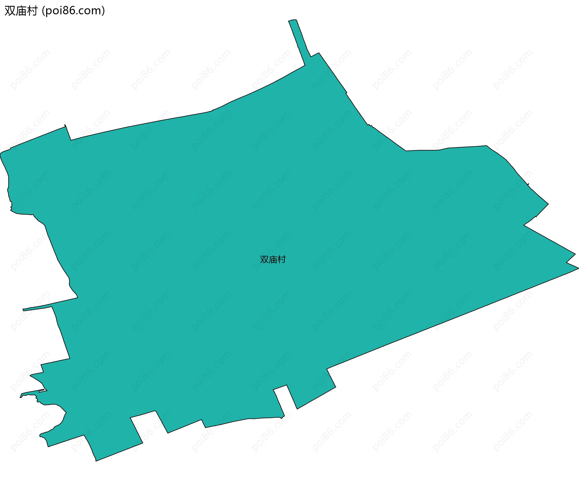 双庙村边界地图