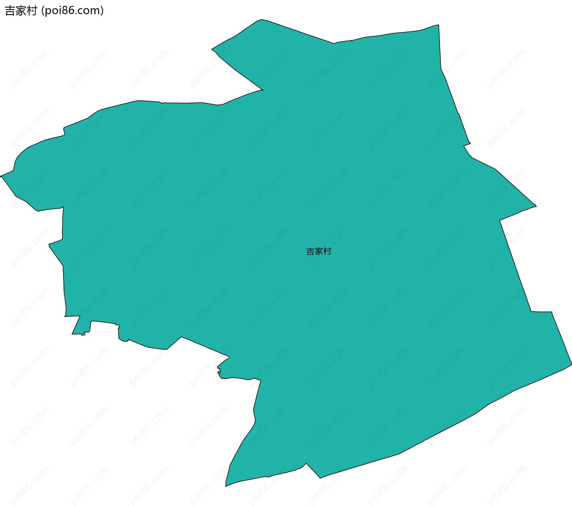 吉家村边界地图