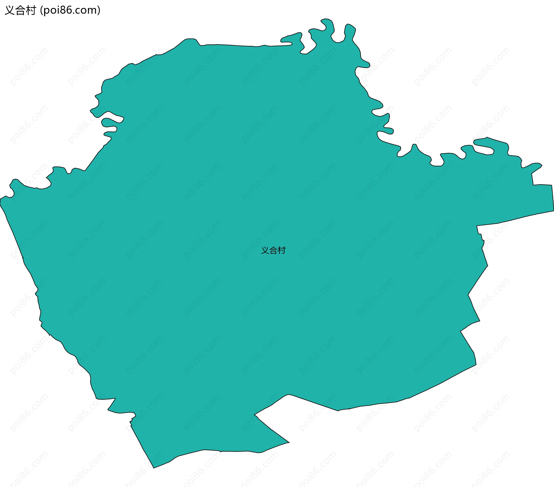 义合村边界地图