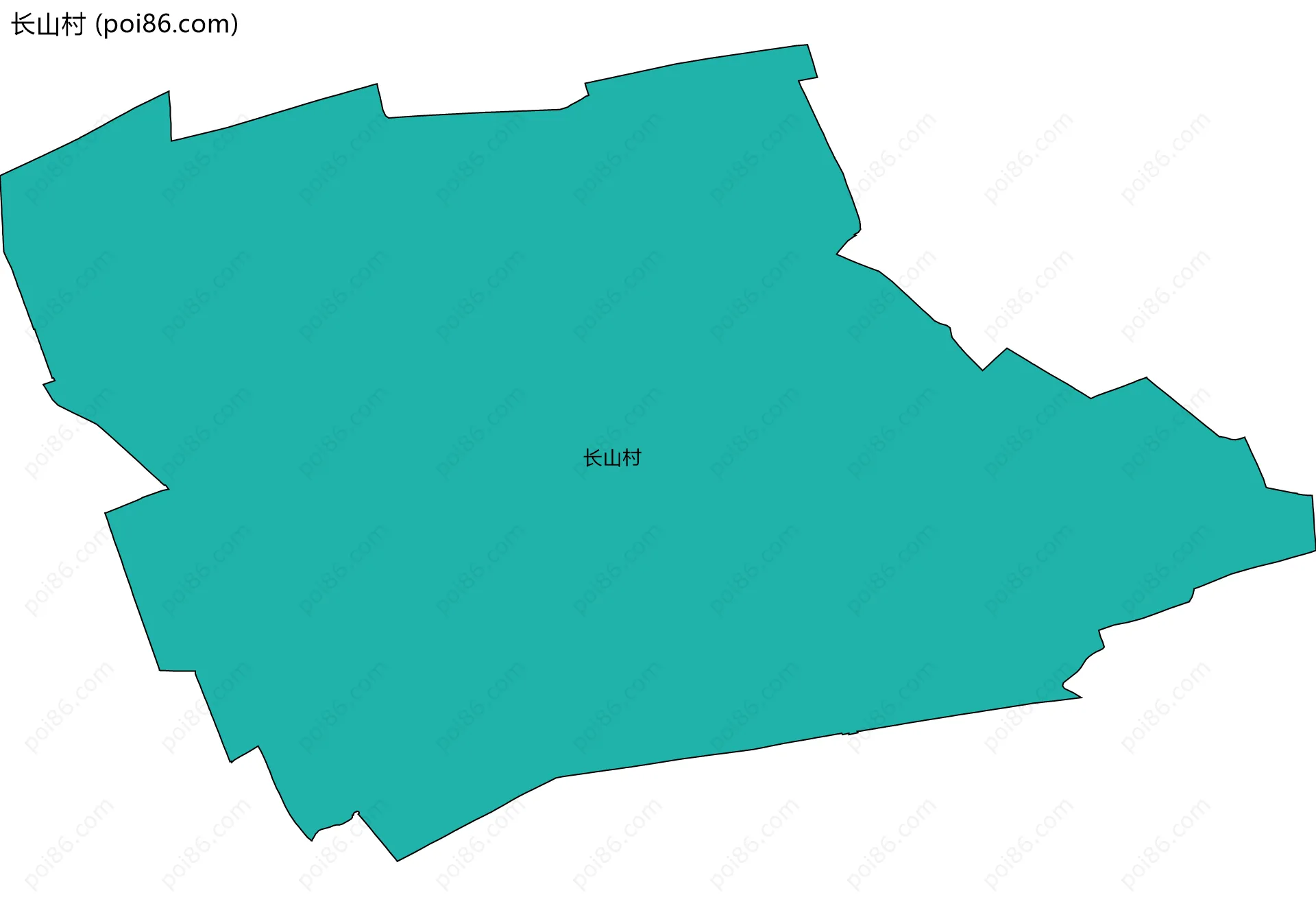长山村边界地图