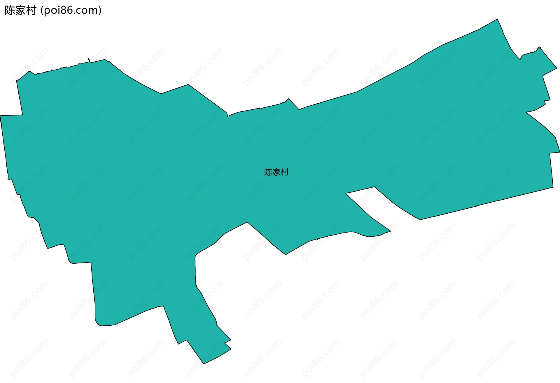 陈家村边界地图