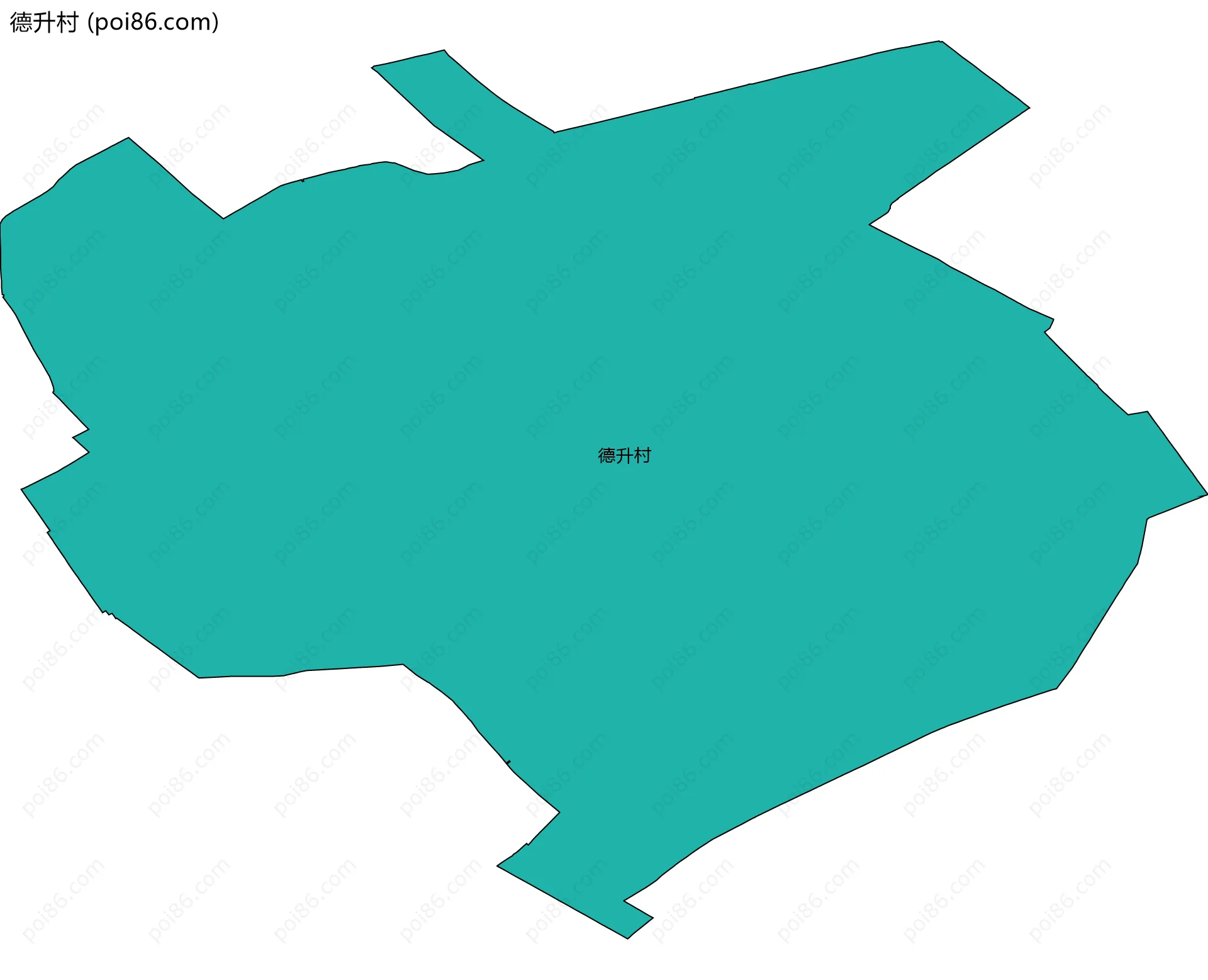 德升村边界地图