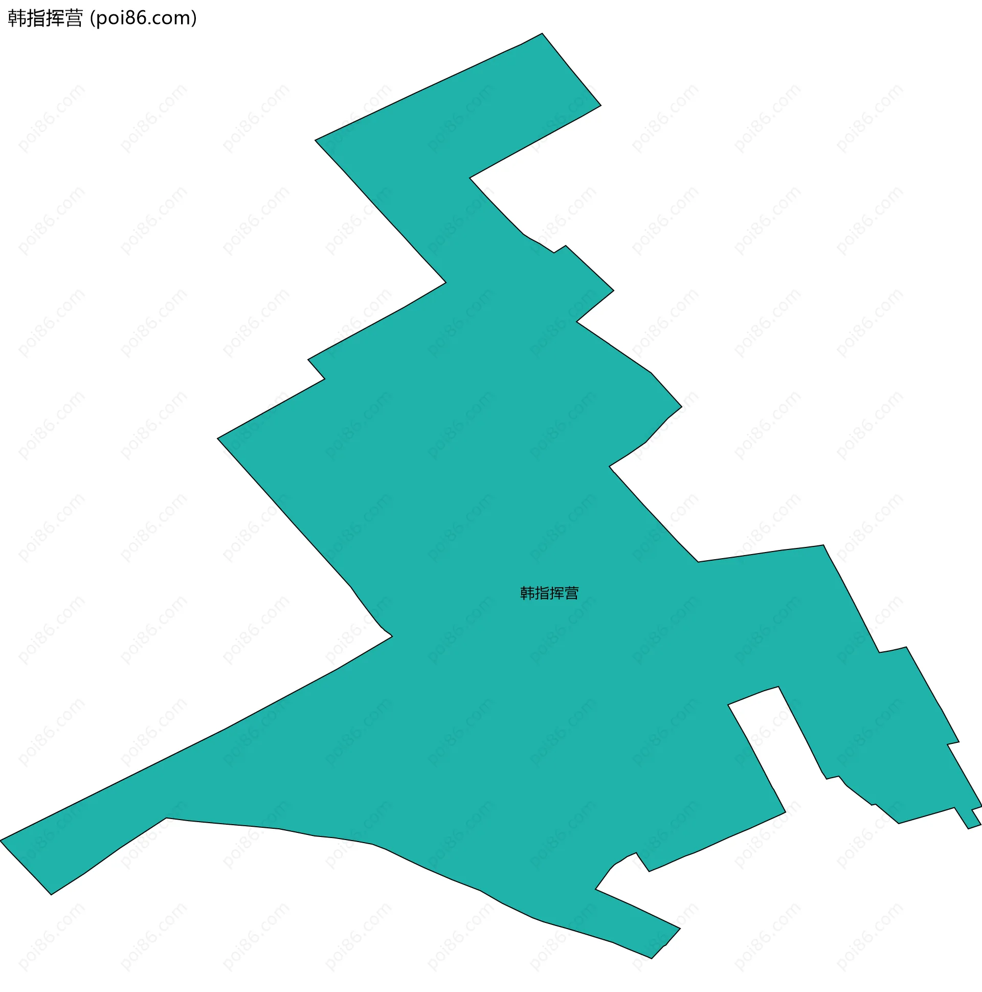 韩指挥营边界地图