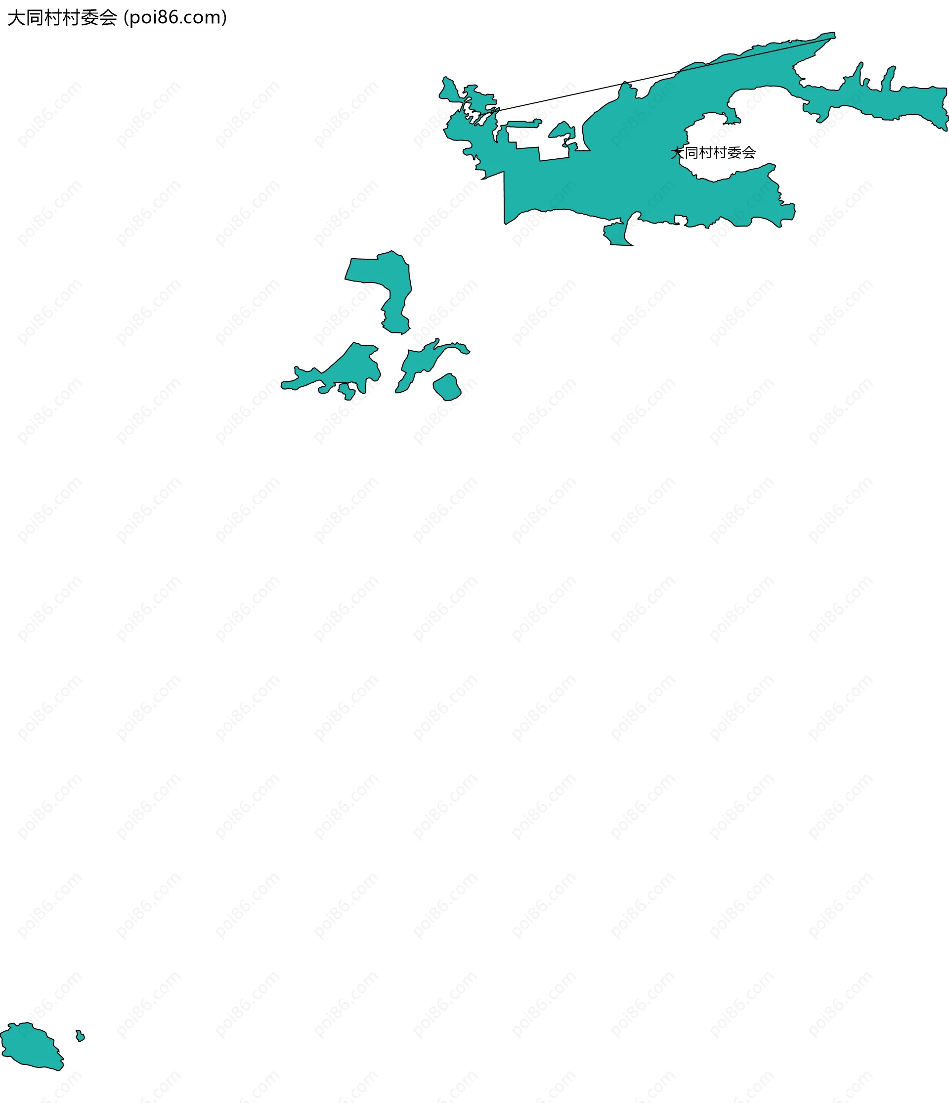 大同村村委会边界地图