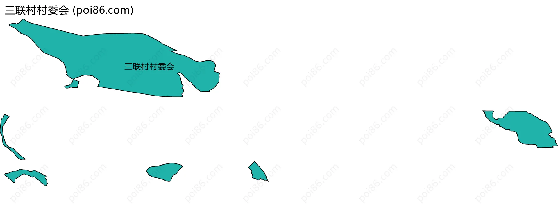 三联村村委会边界地图