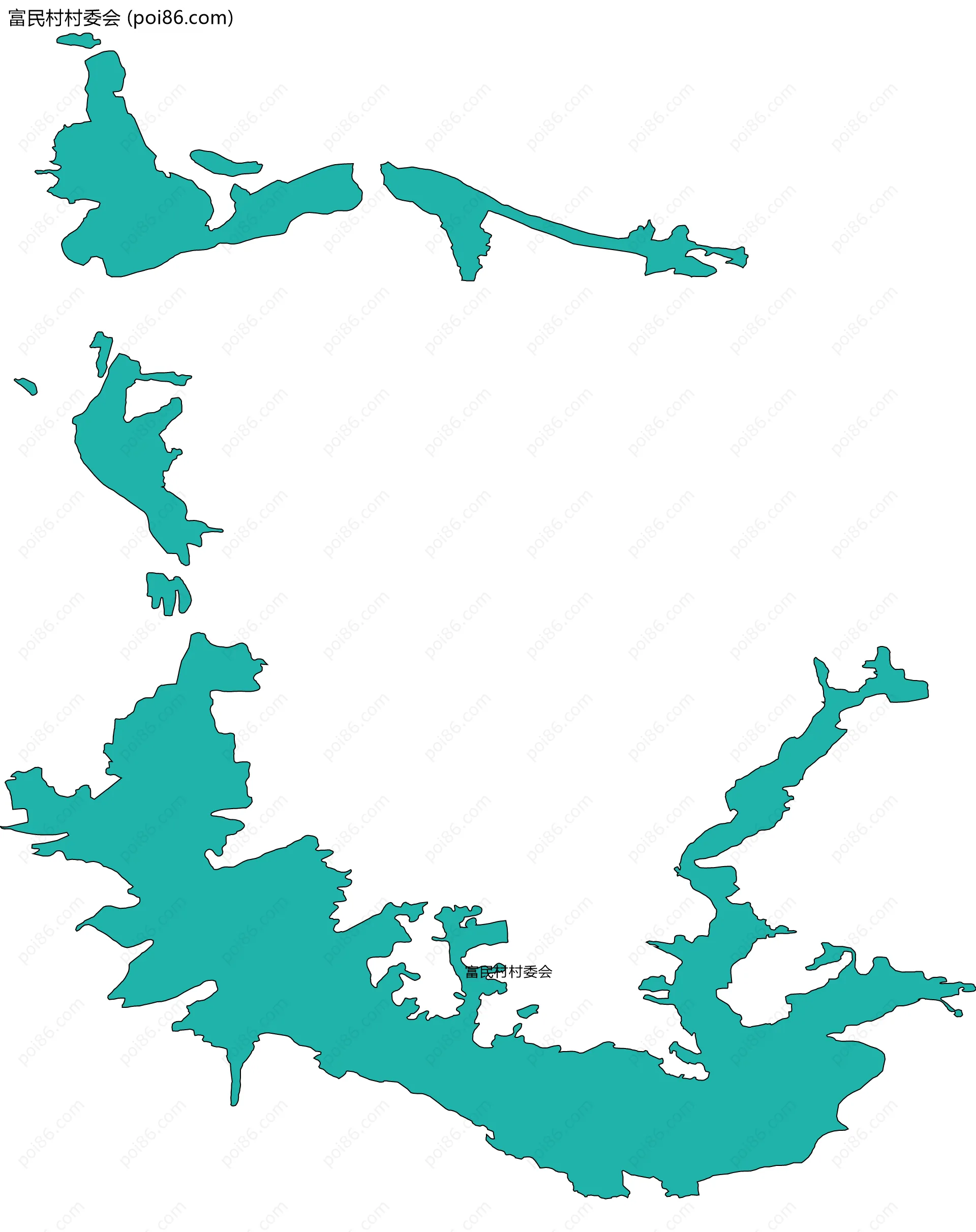 富民村村委会边界地图