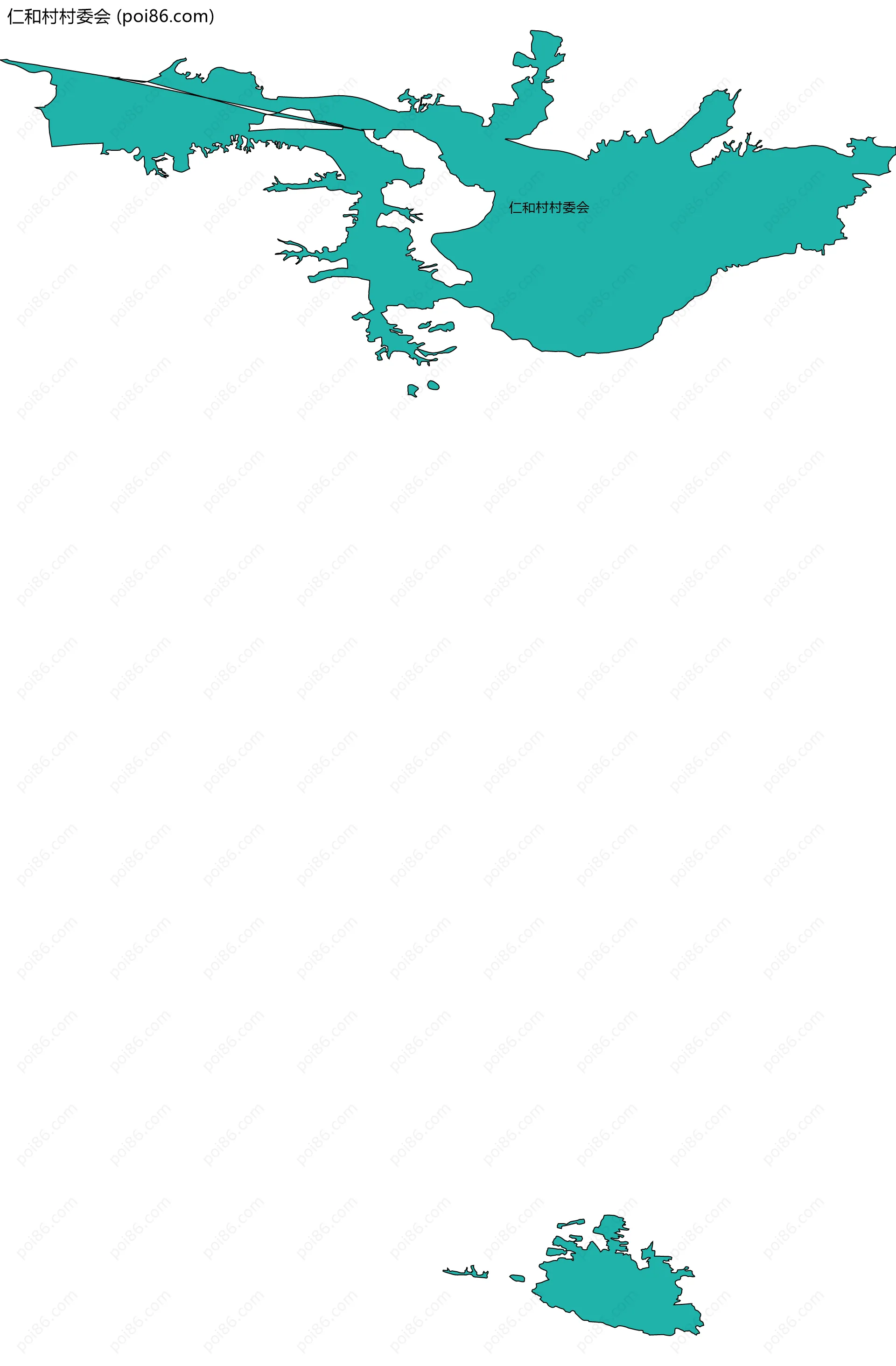 仁和村村委会边界地图