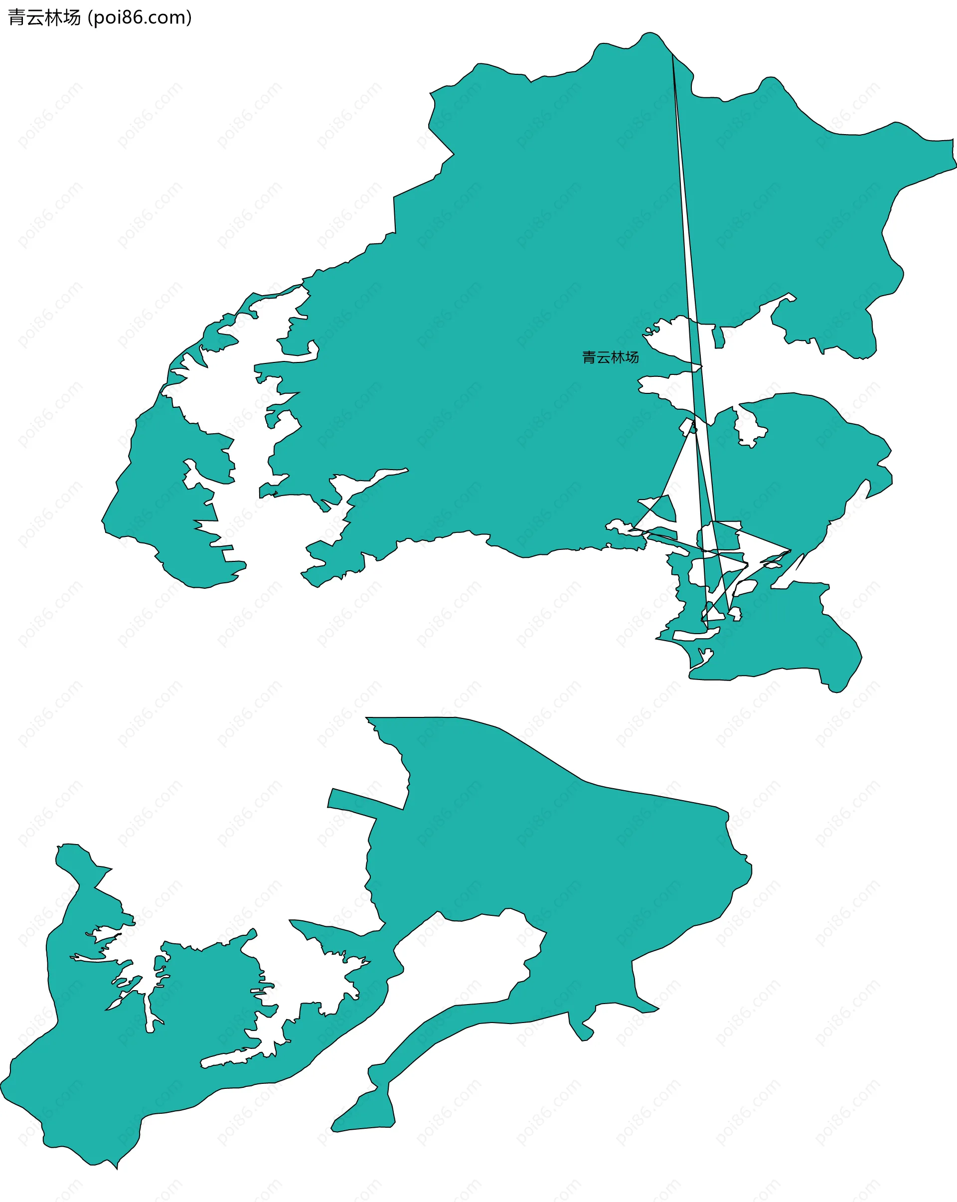 青云林场边界地图