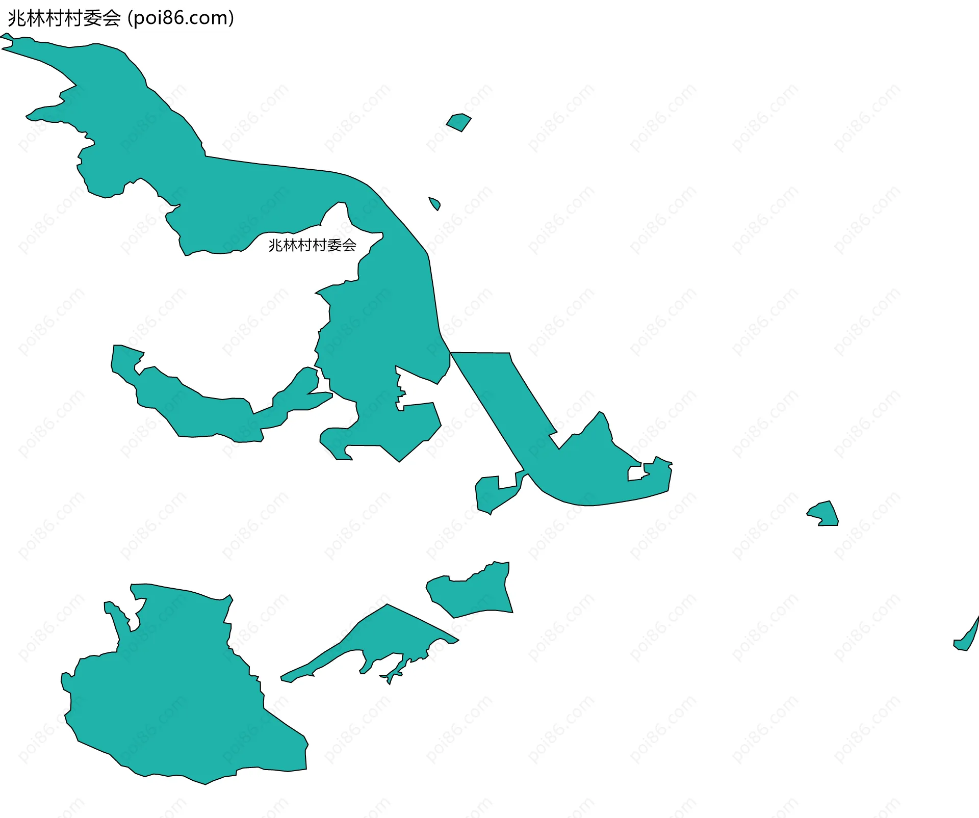 兆林村村委会边界地图