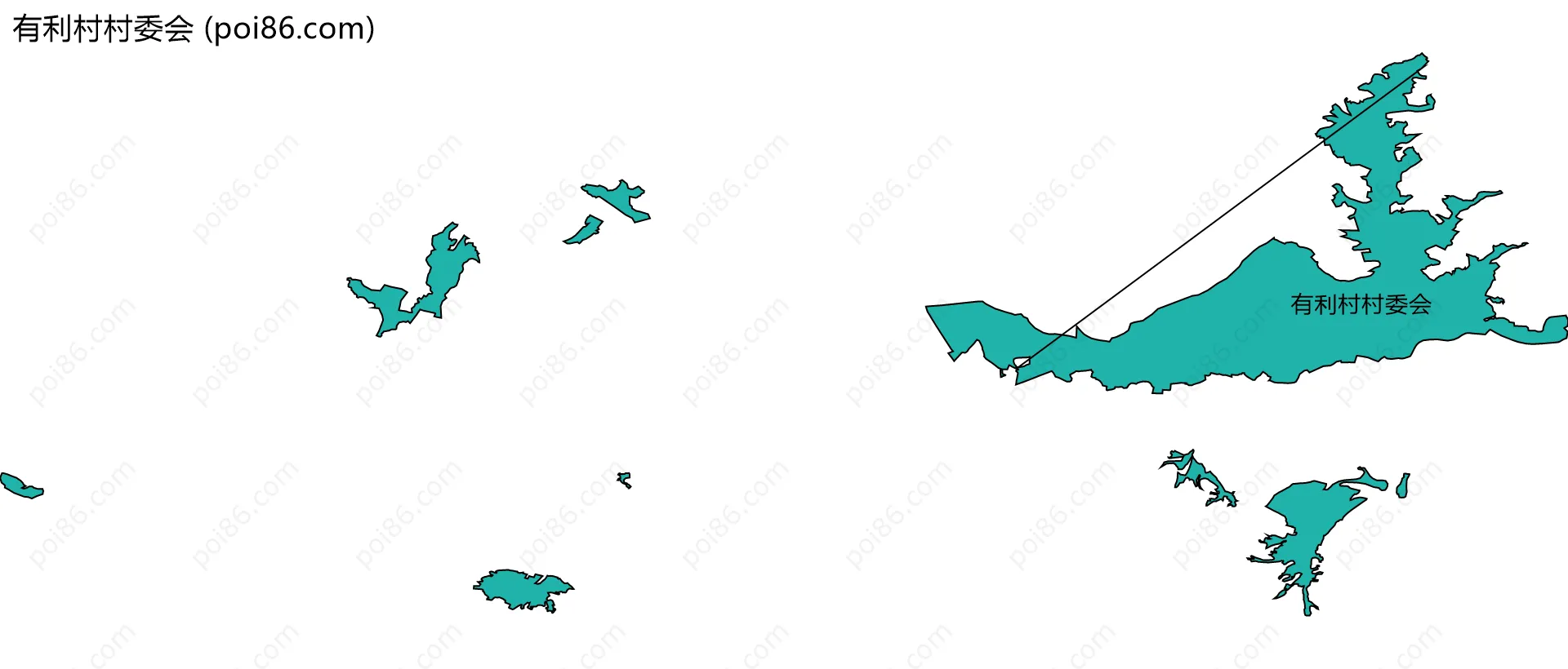 有利村村委会边界地图