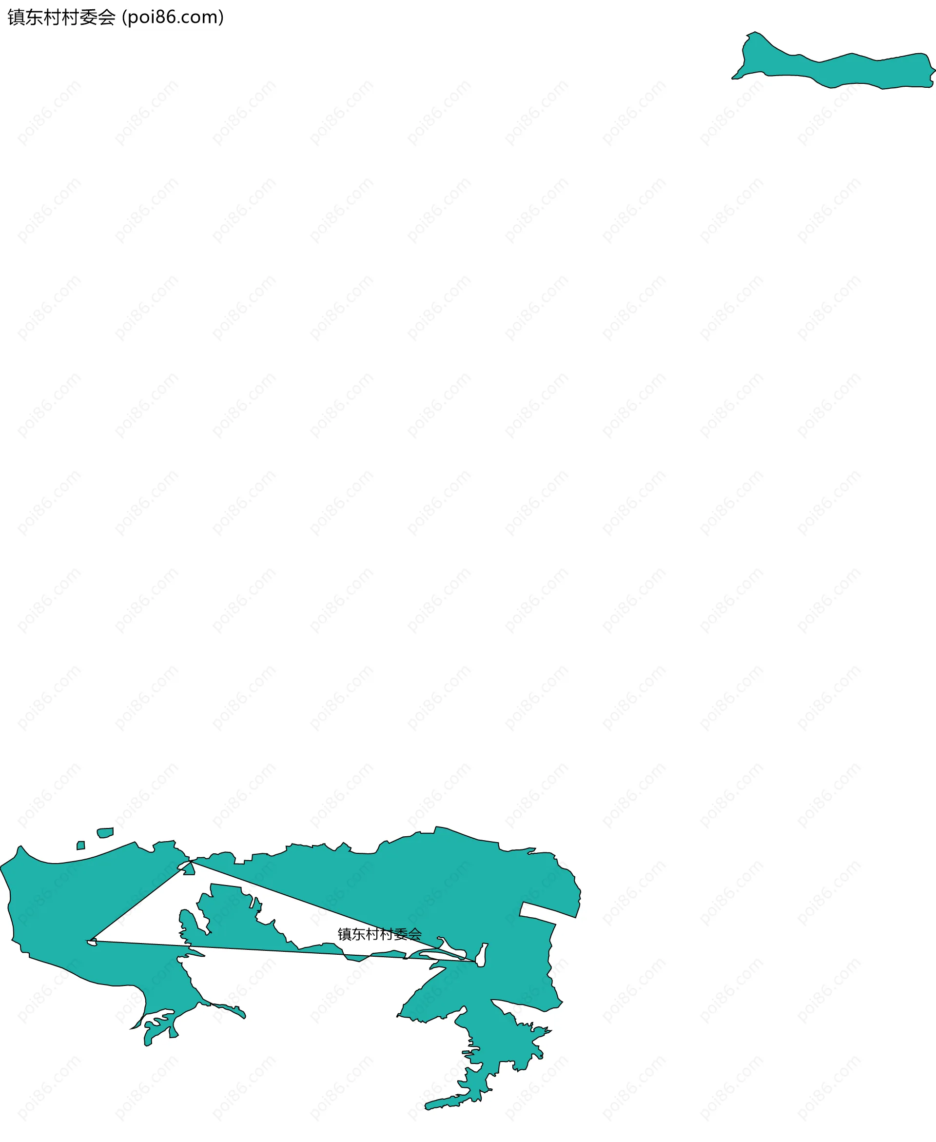 镇东村村委会边界地图