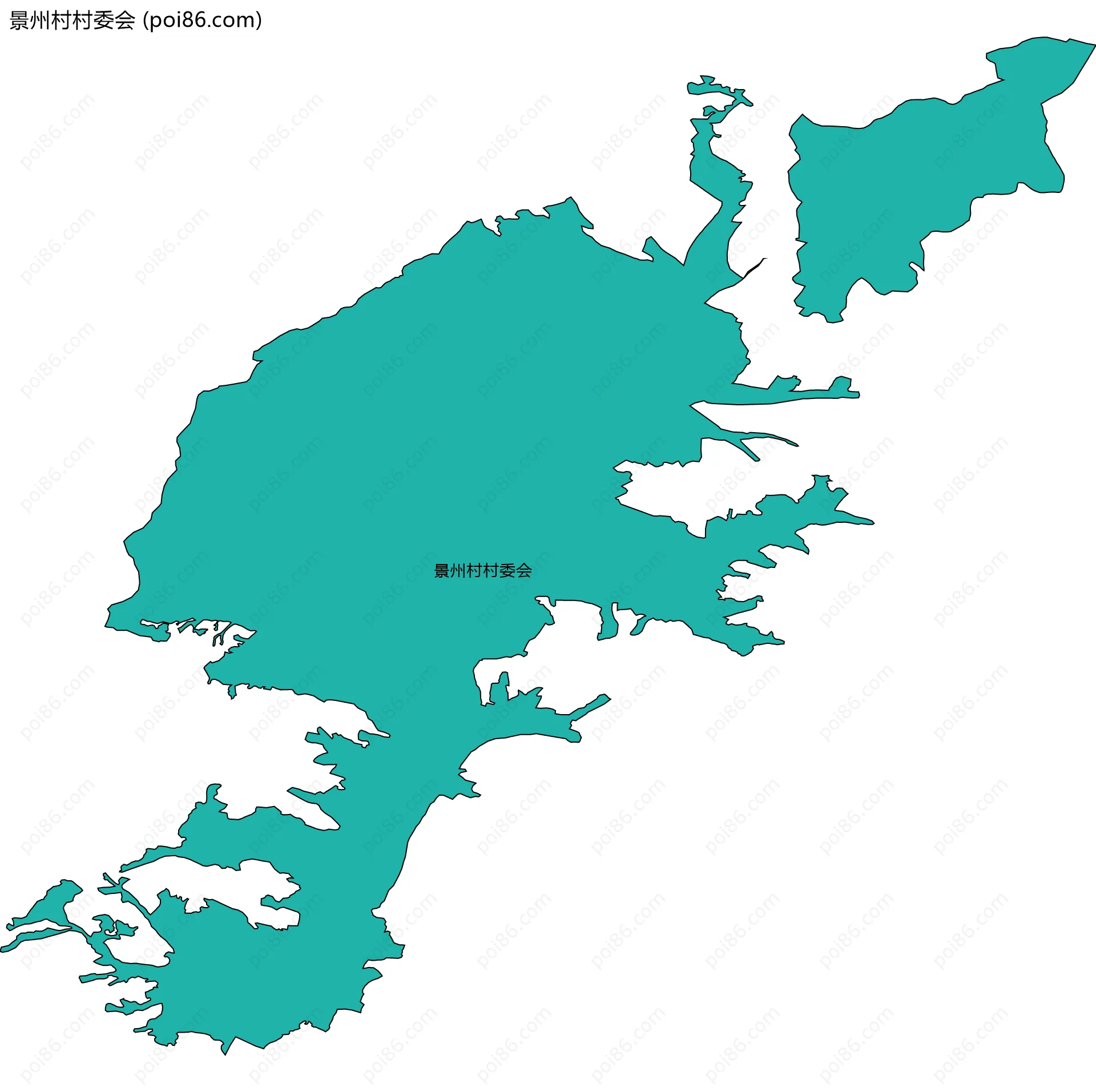 景州村村委会边界地图