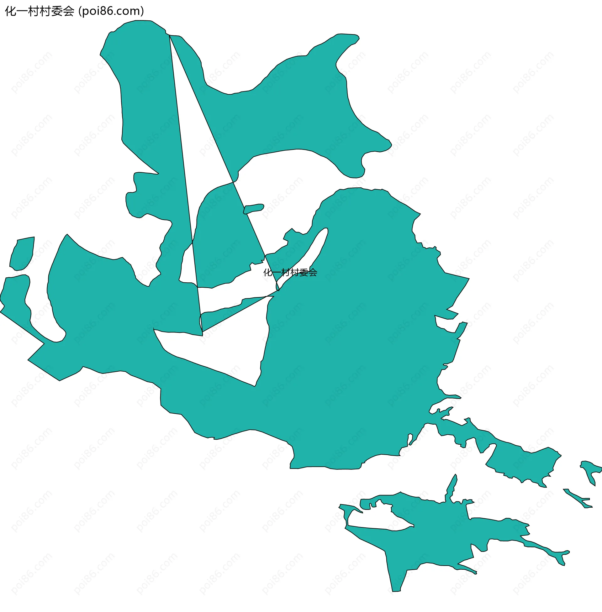 化一村村委会边界地图