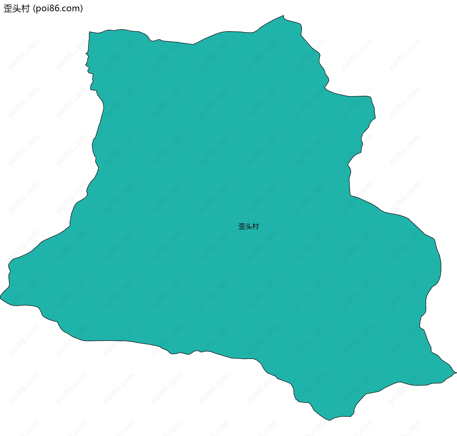 歪头村边界地图