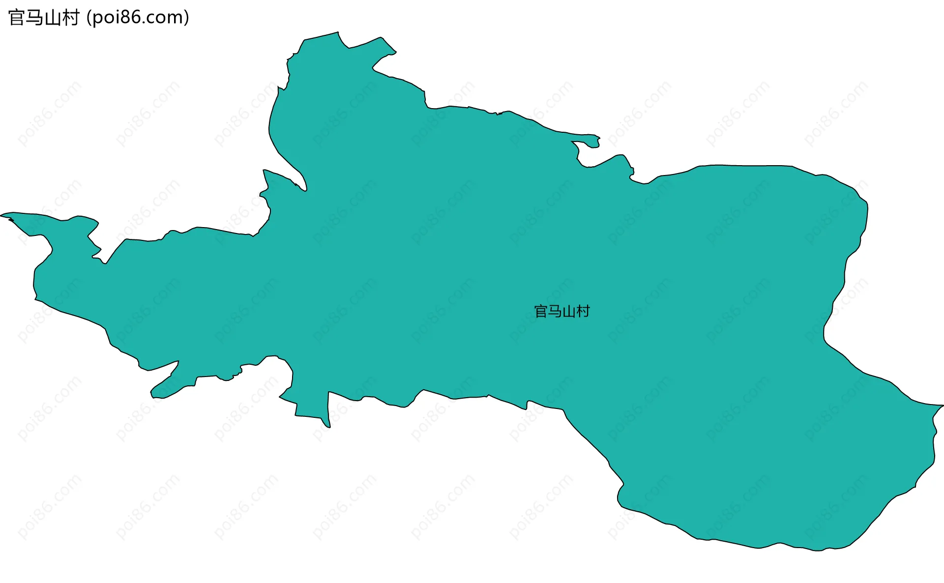 官马山村边界地图