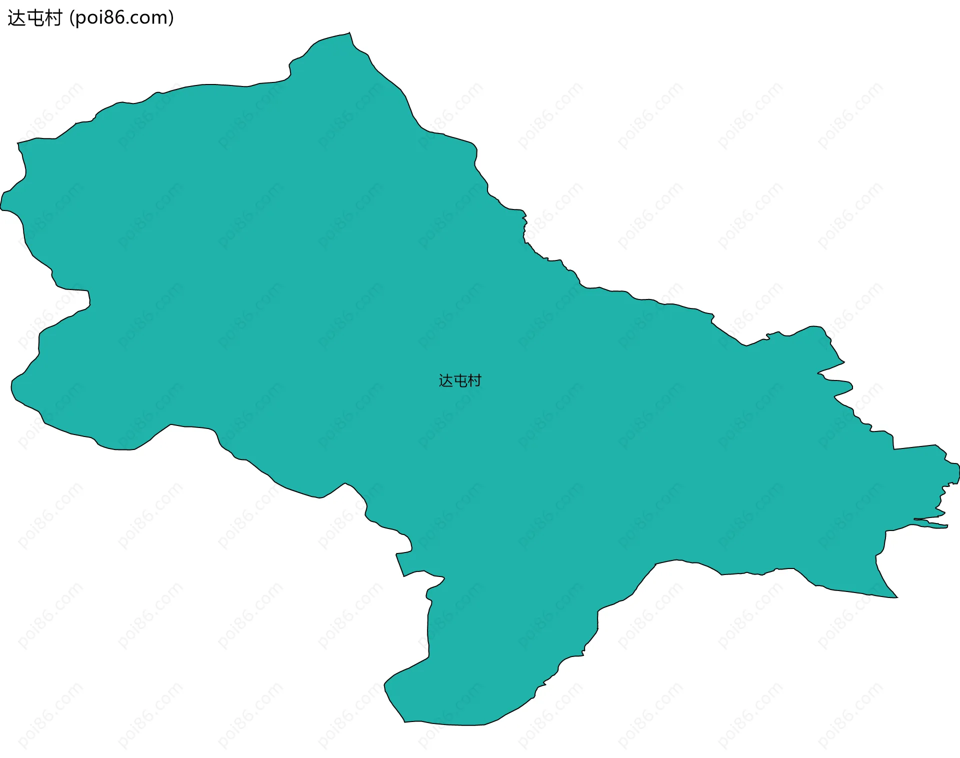 达屯村边界地图