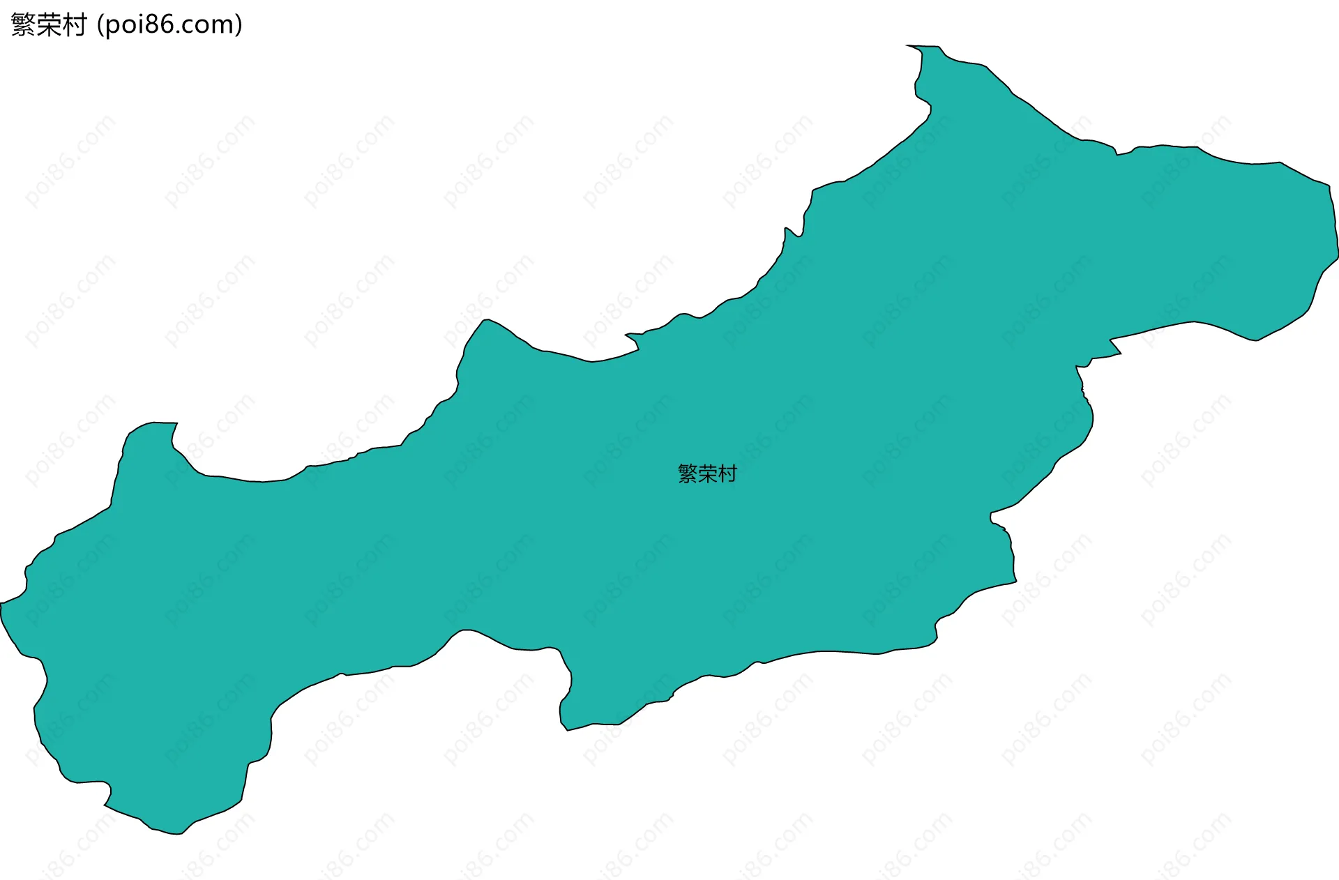 繁荣村边界地图