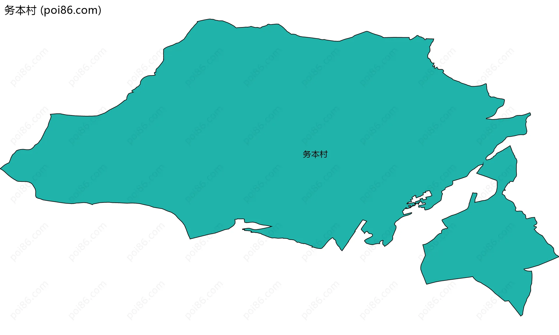 务本村边界地图