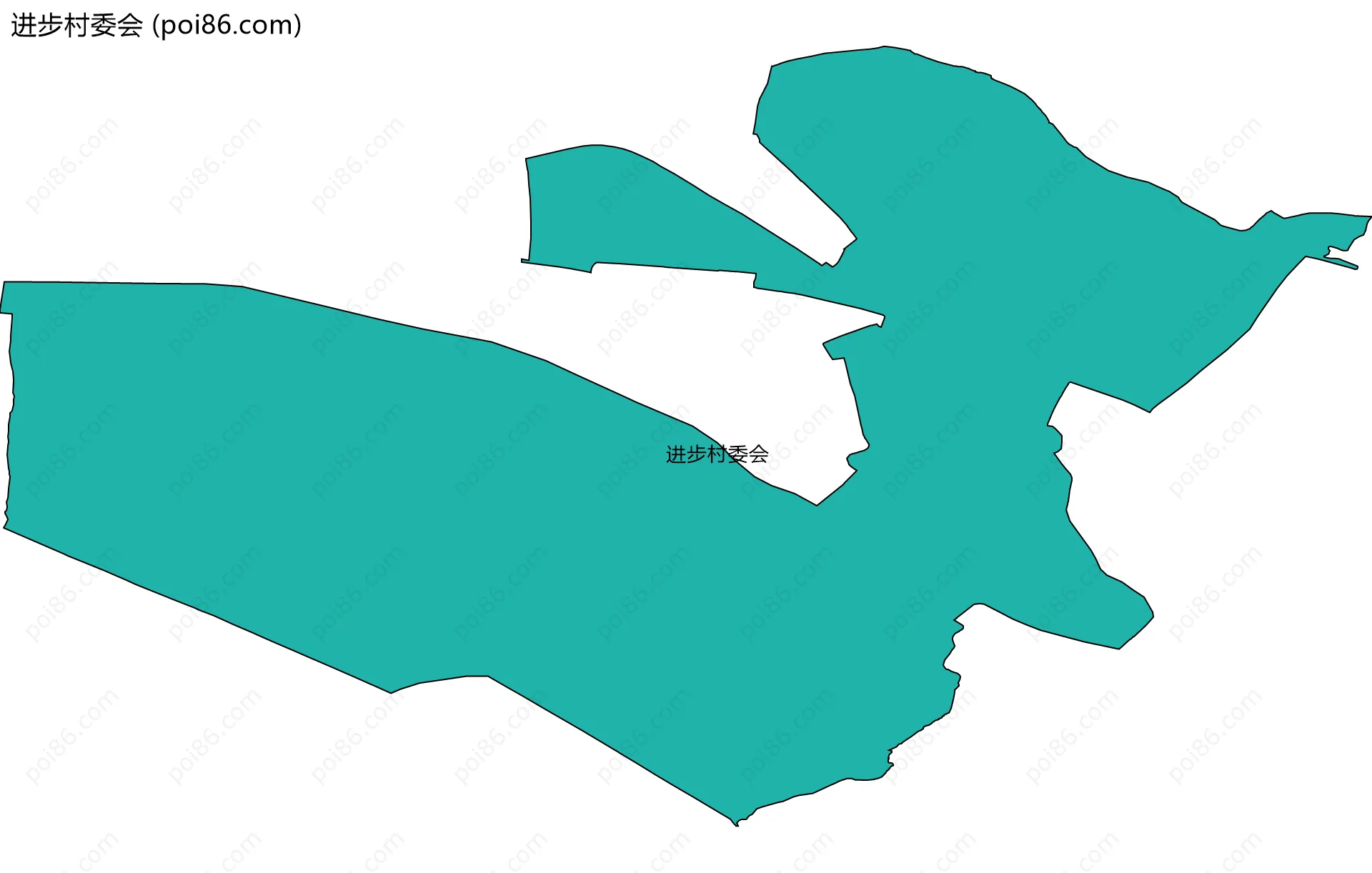 进步村委会边界地图