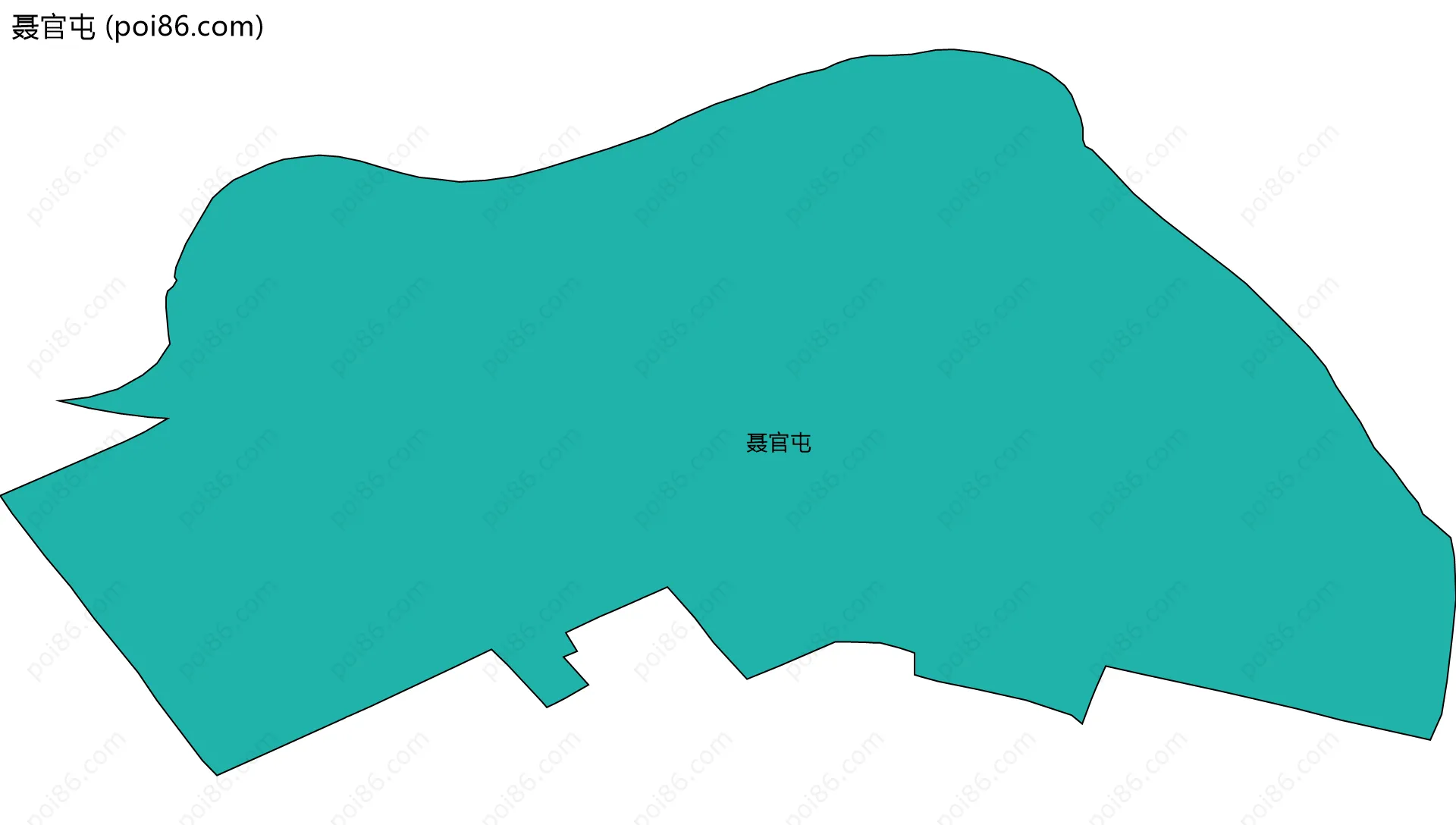 聂官屯边界地图