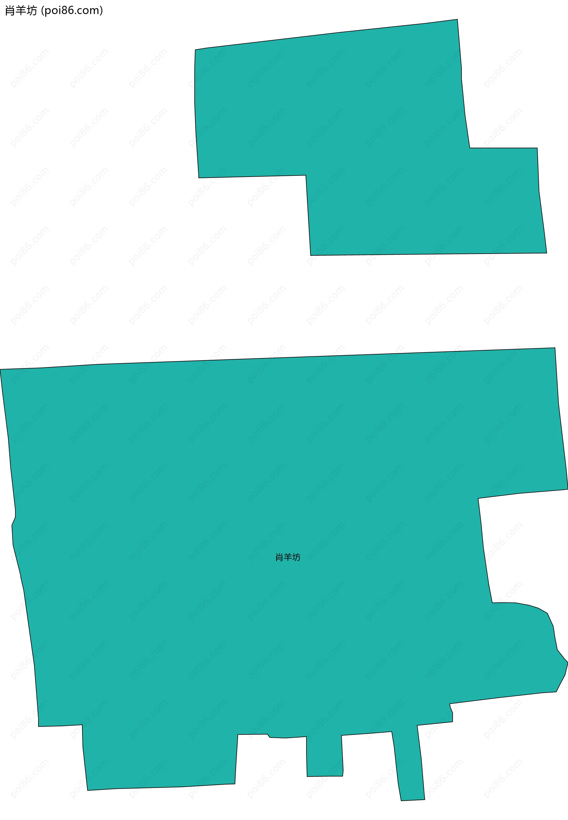 肖羊坊边界地图